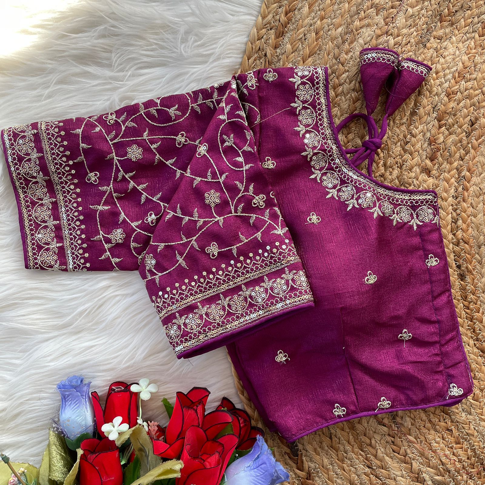 Heavy Bridal Wedding Blouse