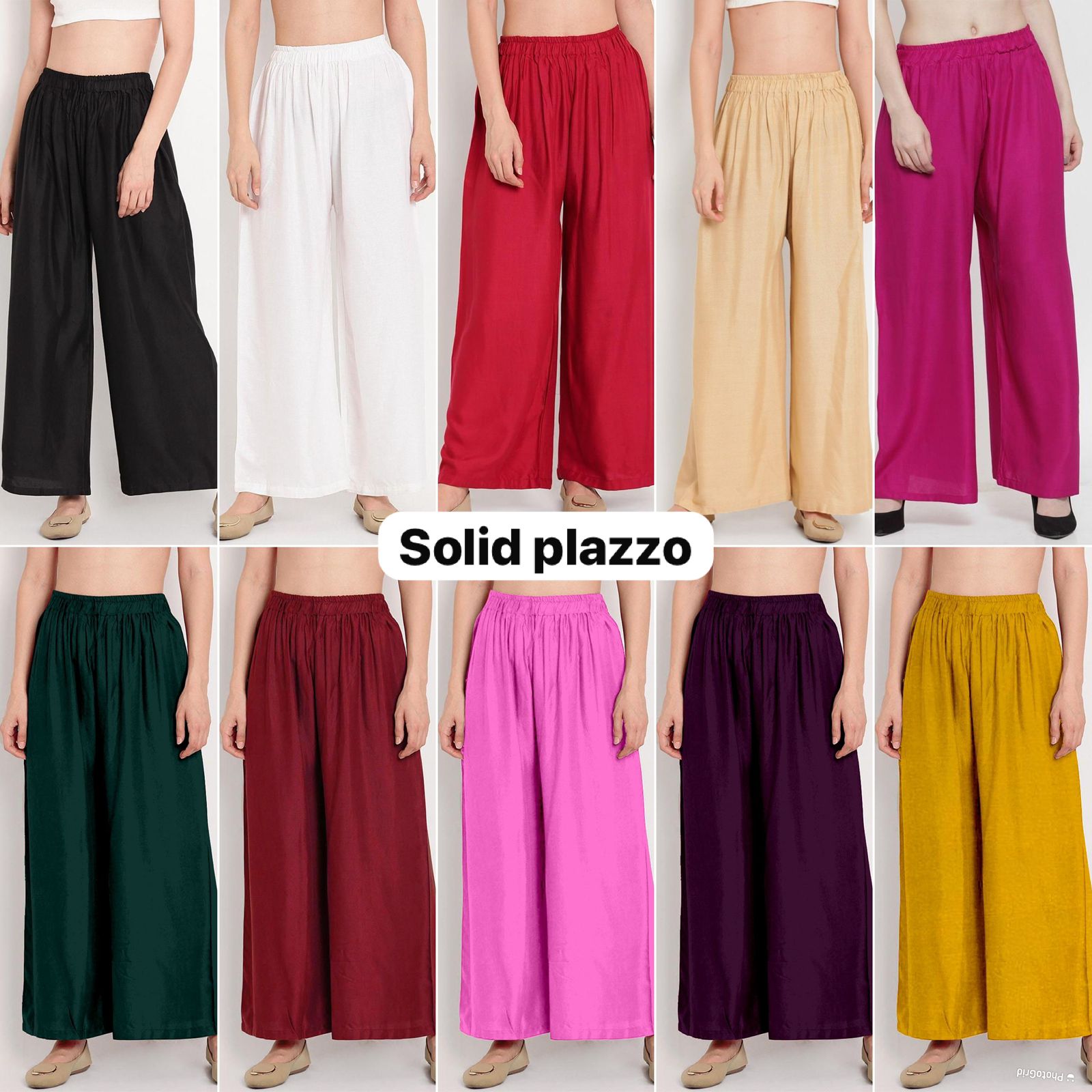 Solid plain Palazo