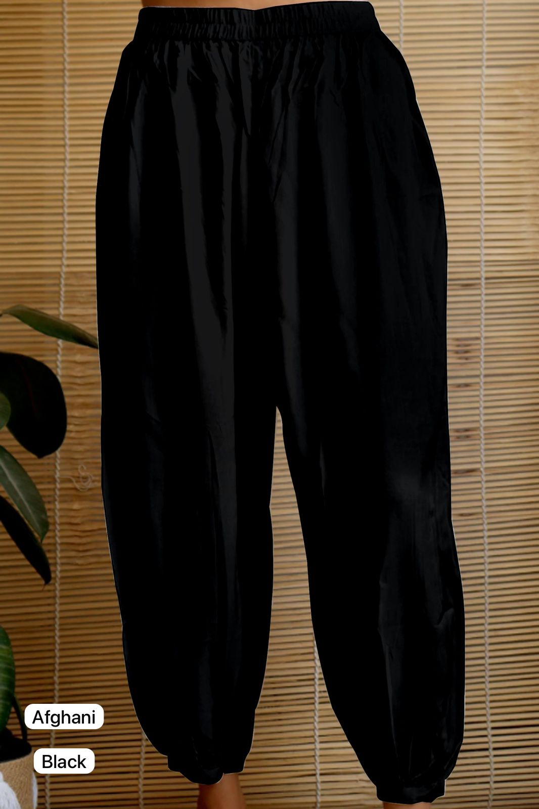 Black Afghani Pants