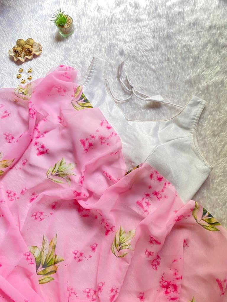 Soft Georgetteprint saree