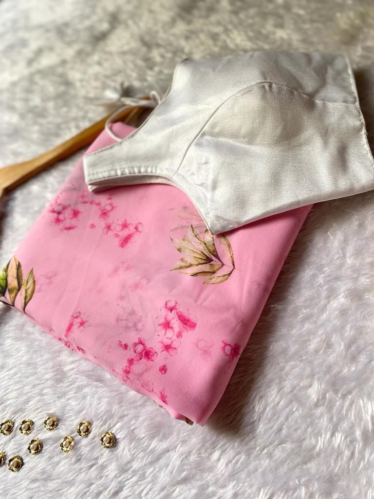 Soft Georgetteprint saree