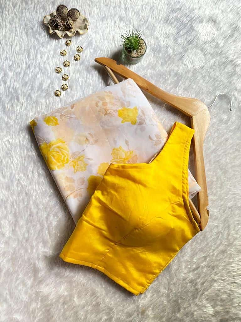 Soft Georgette print saree