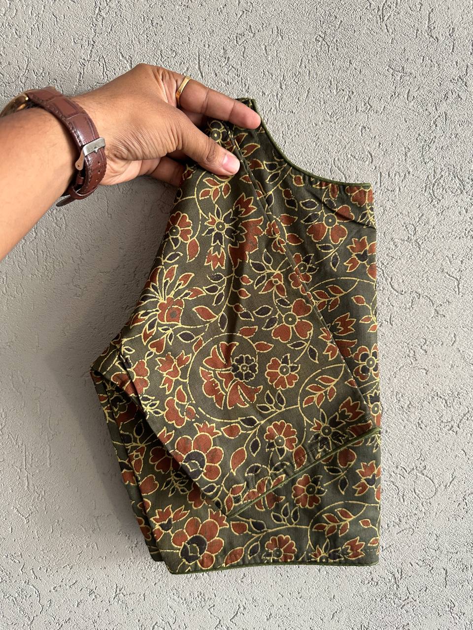 Pure Ajrakh Cotton Blouse