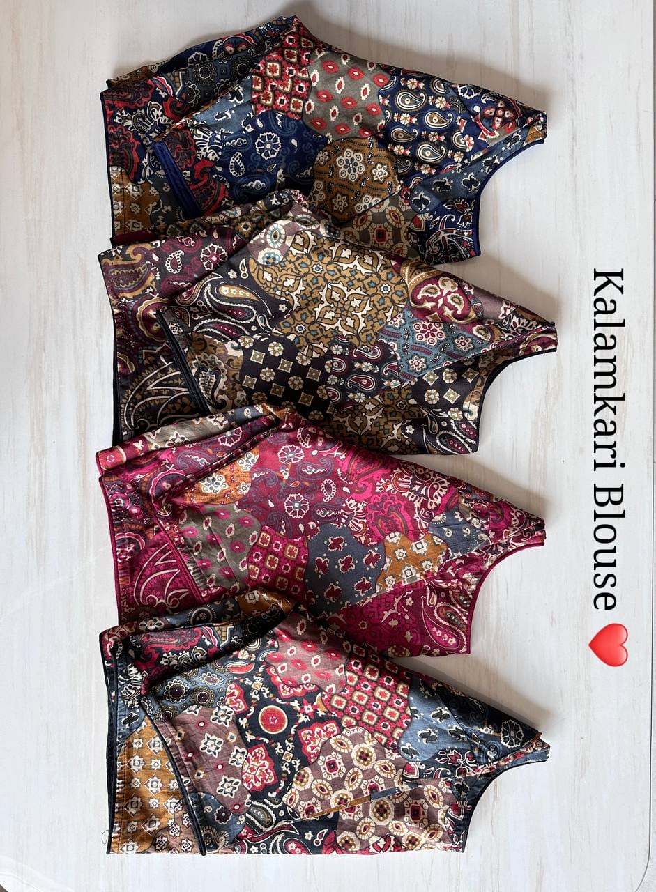 Pure Kalamkari Cotton Blouse