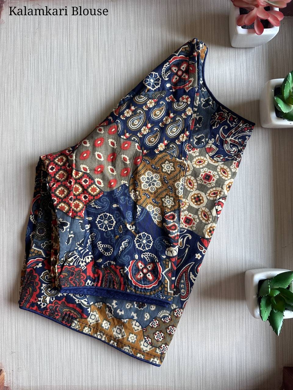 Pure Kalamkari Cotton Blouse