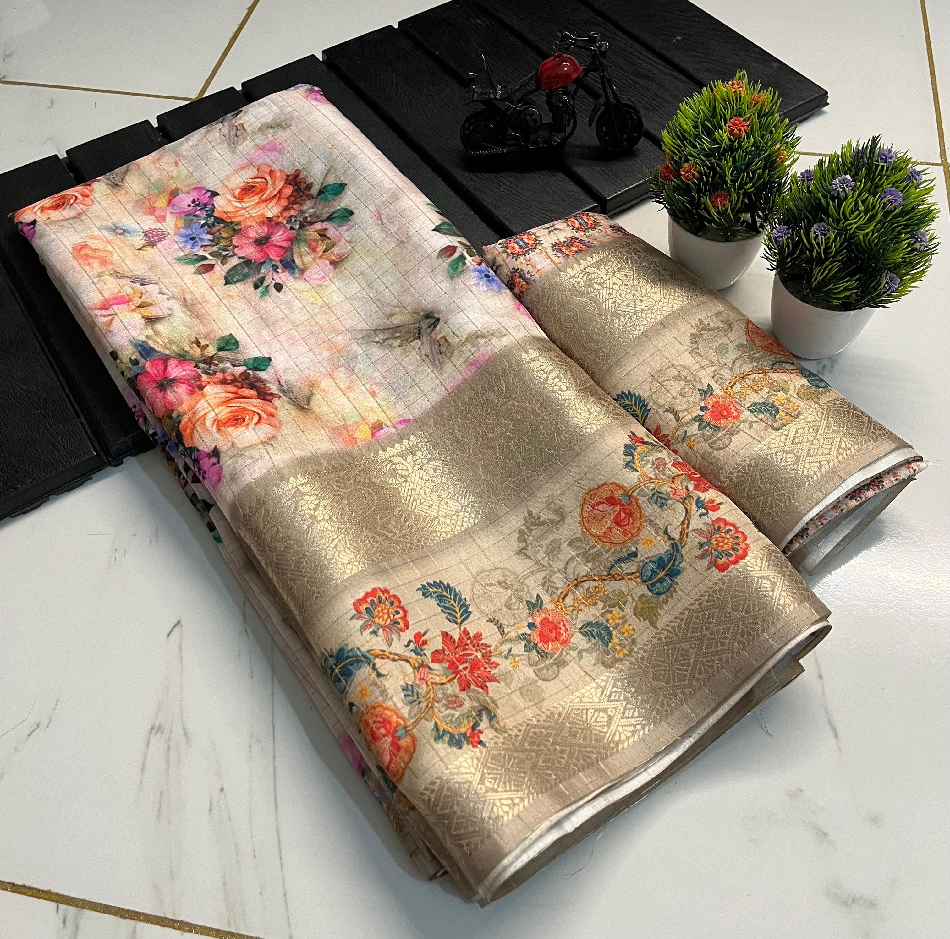 Super flower design saree