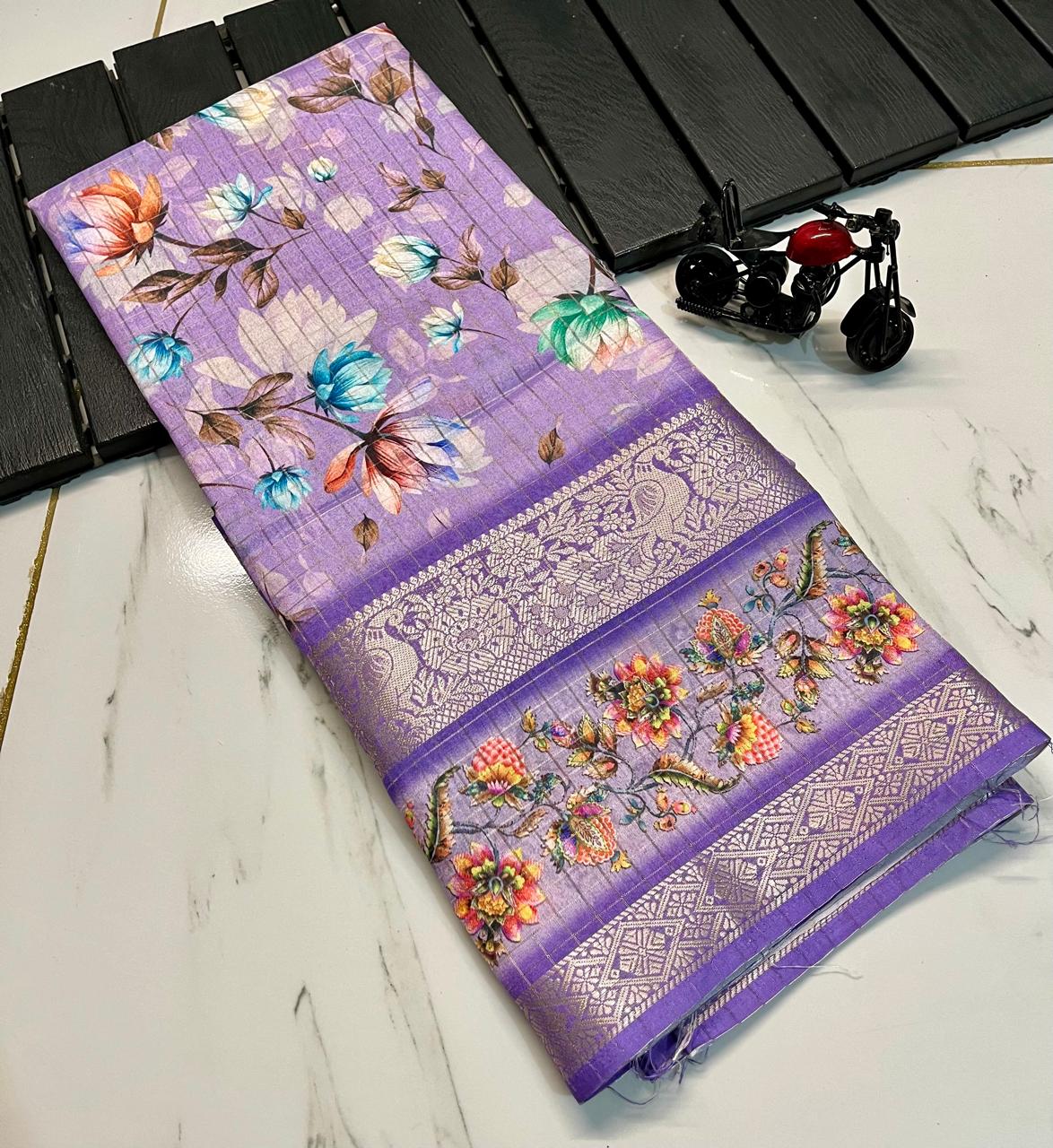 Super flower design saree