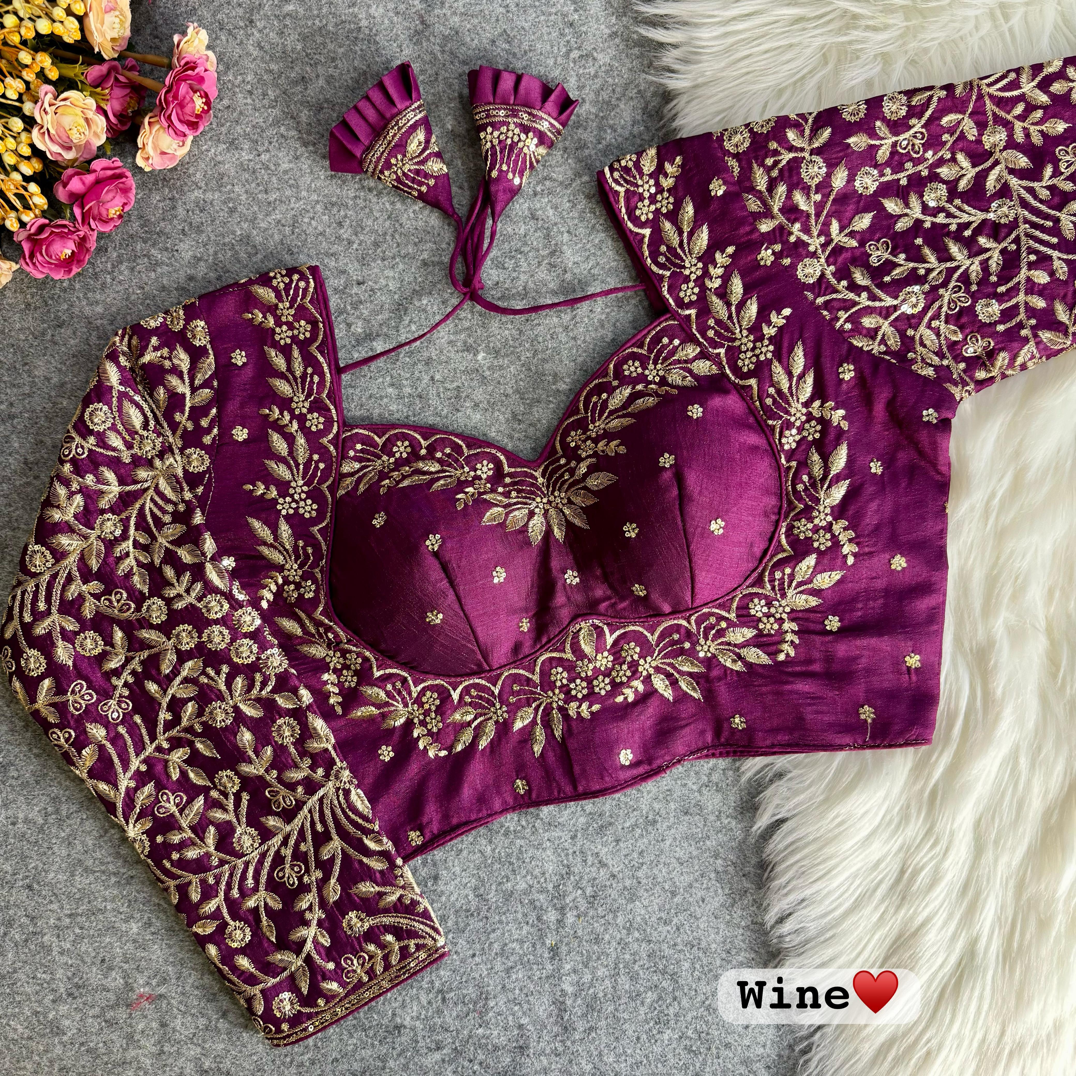 ￼ROYAL MUMTAZ STYLE LONG SLEEVES BRIDAL BLOUSE