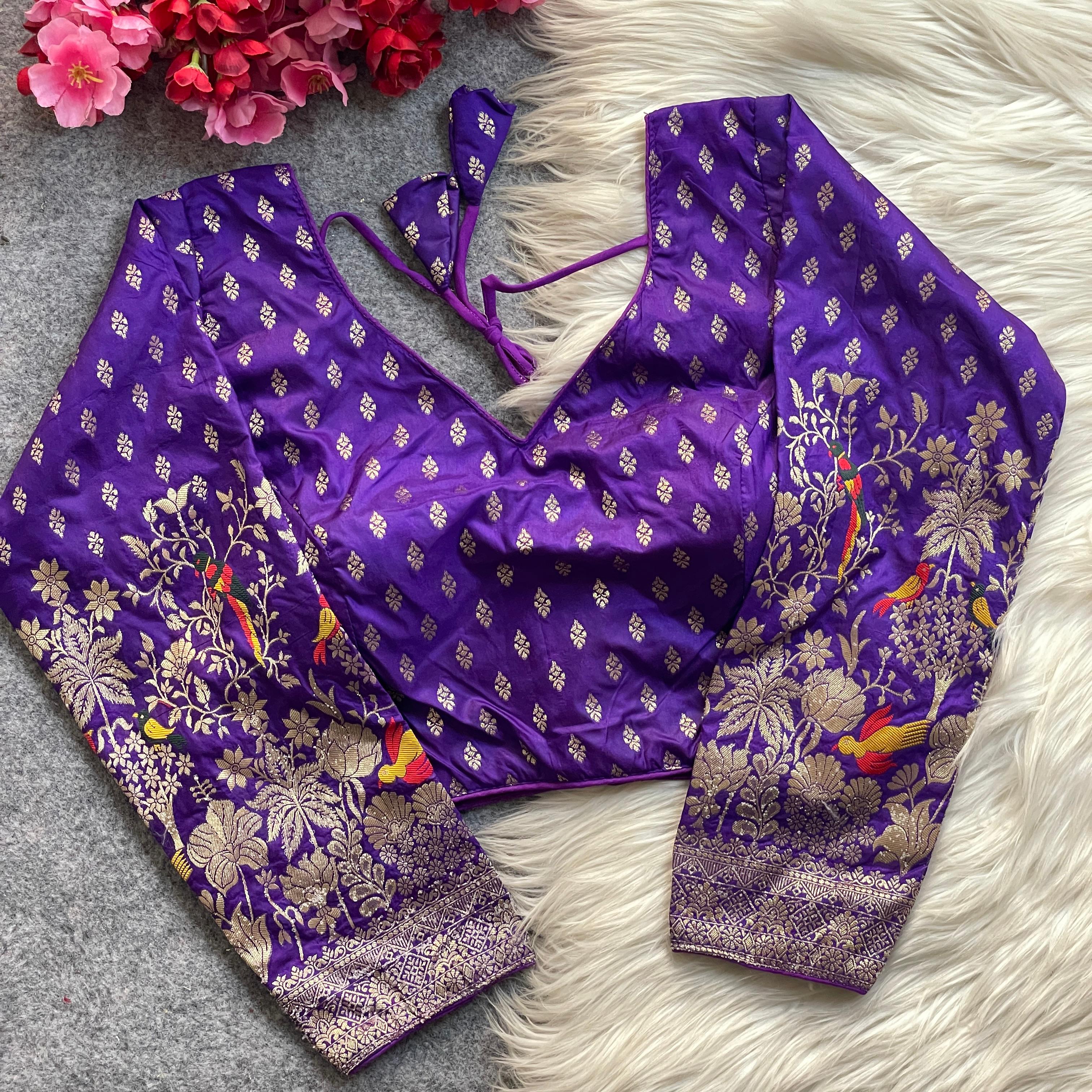 Pure Dola Silk With Multicolour Weaving