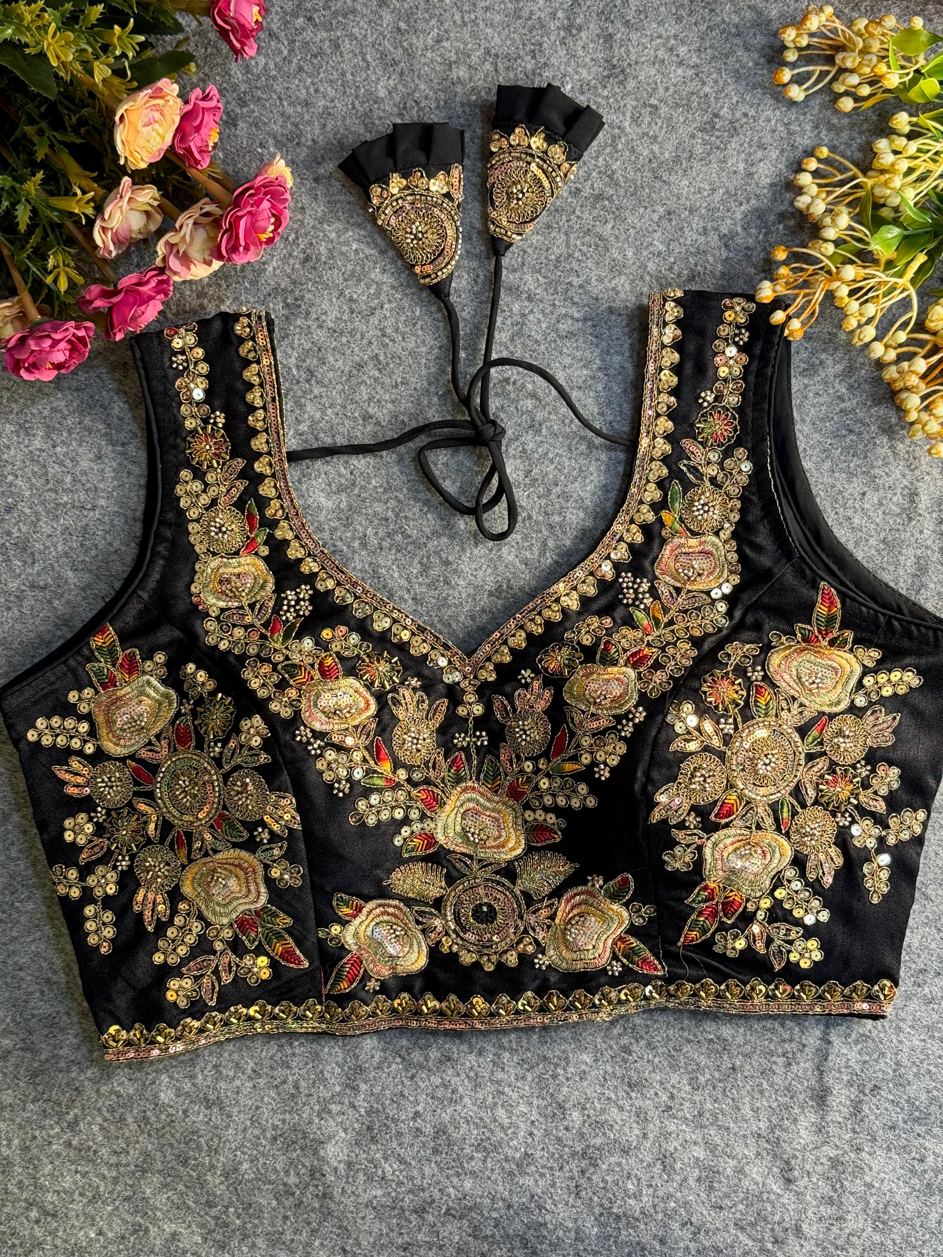 ❤️ HEAVY BEADS WORK  BRIDAL BLOUSE♥️