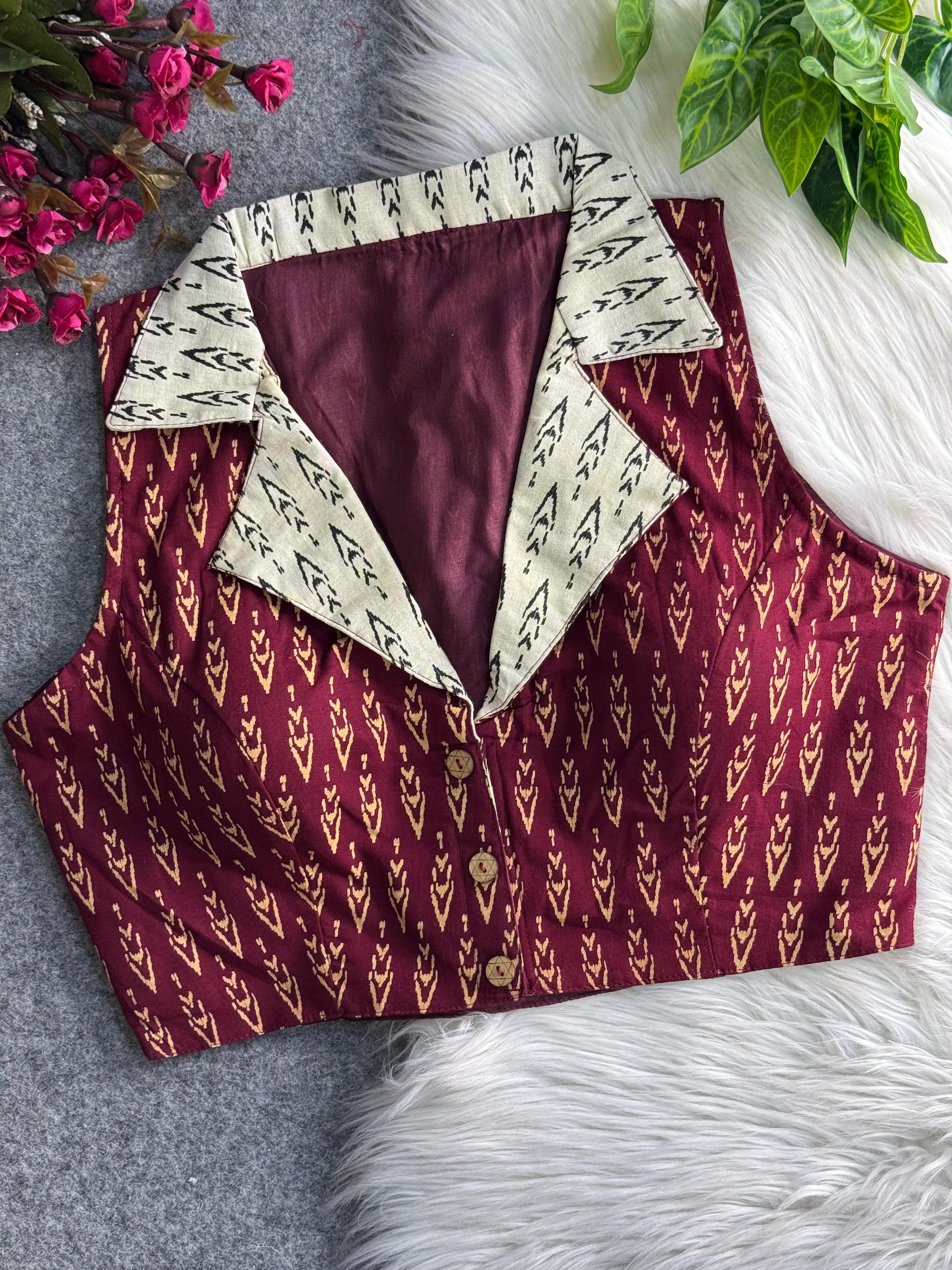 ♥️ NEW SUMMER SPECIAL AJRAKH PRINTED PURE COTTON BLOUSES❤️
