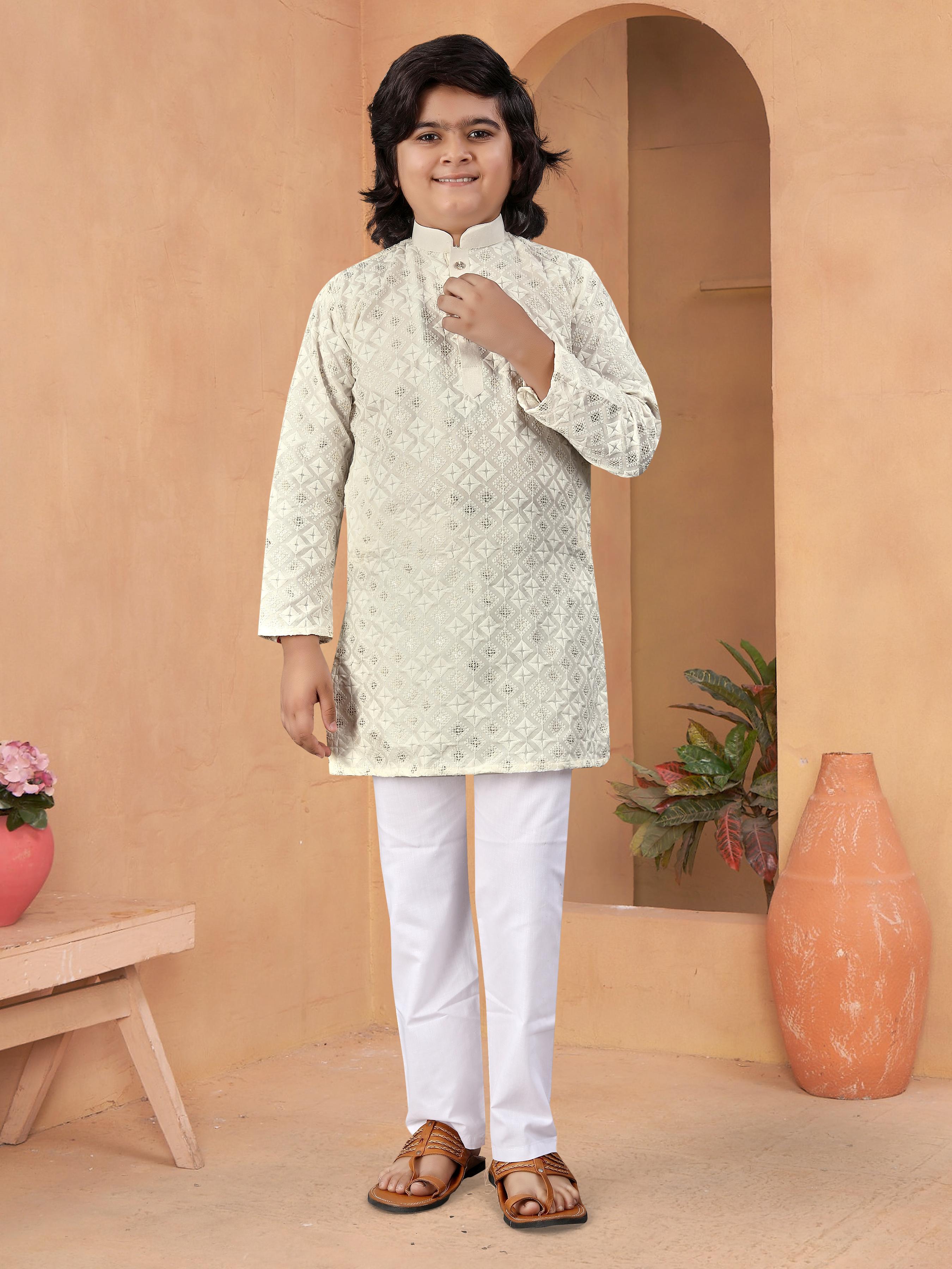 💙PRESENTING KID'S LUCKNOWI CONCEPT KURTA✨