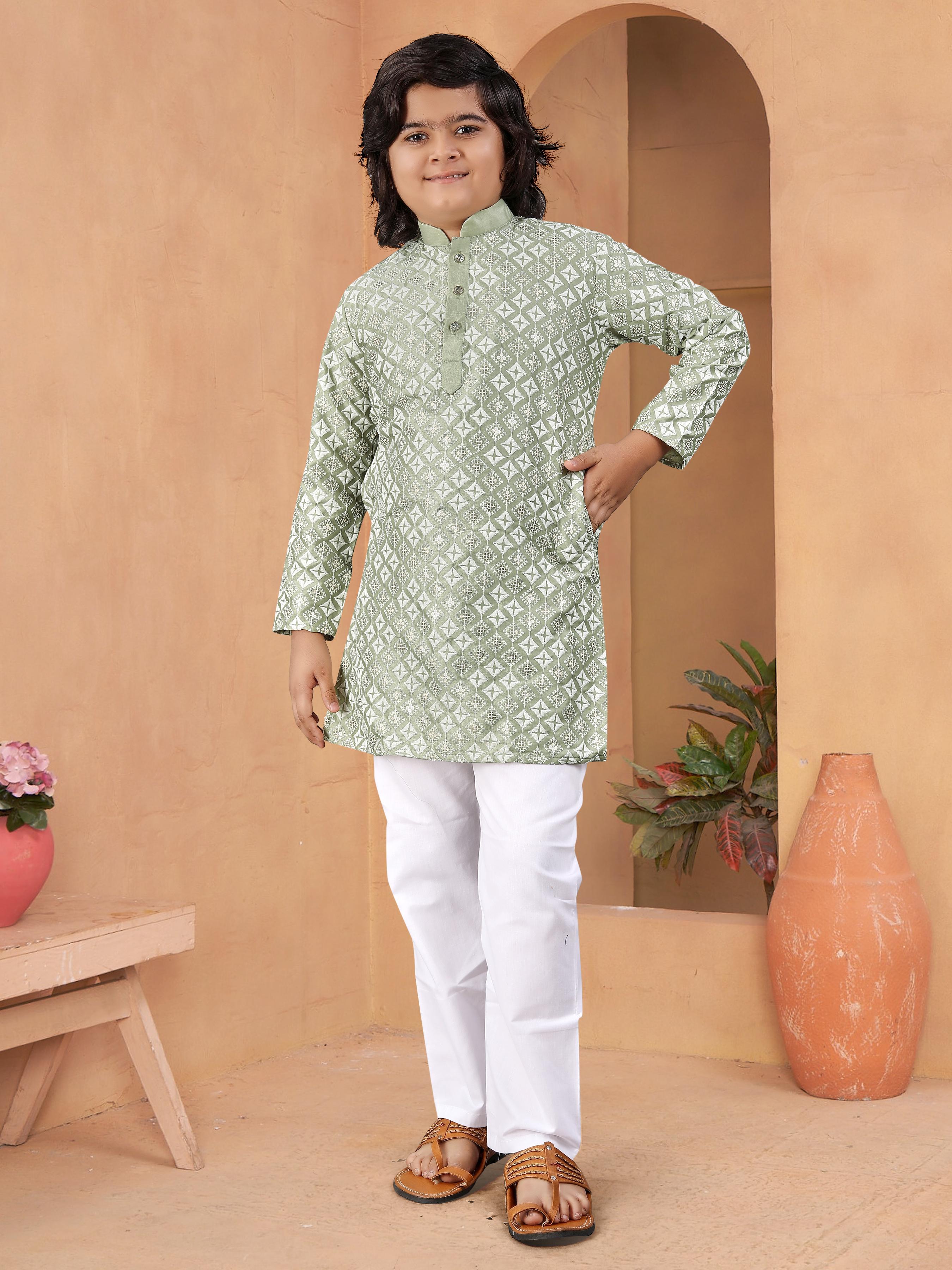 💙PRESENTING KID'S LUCKNOWI CONCEPT KURTA✨