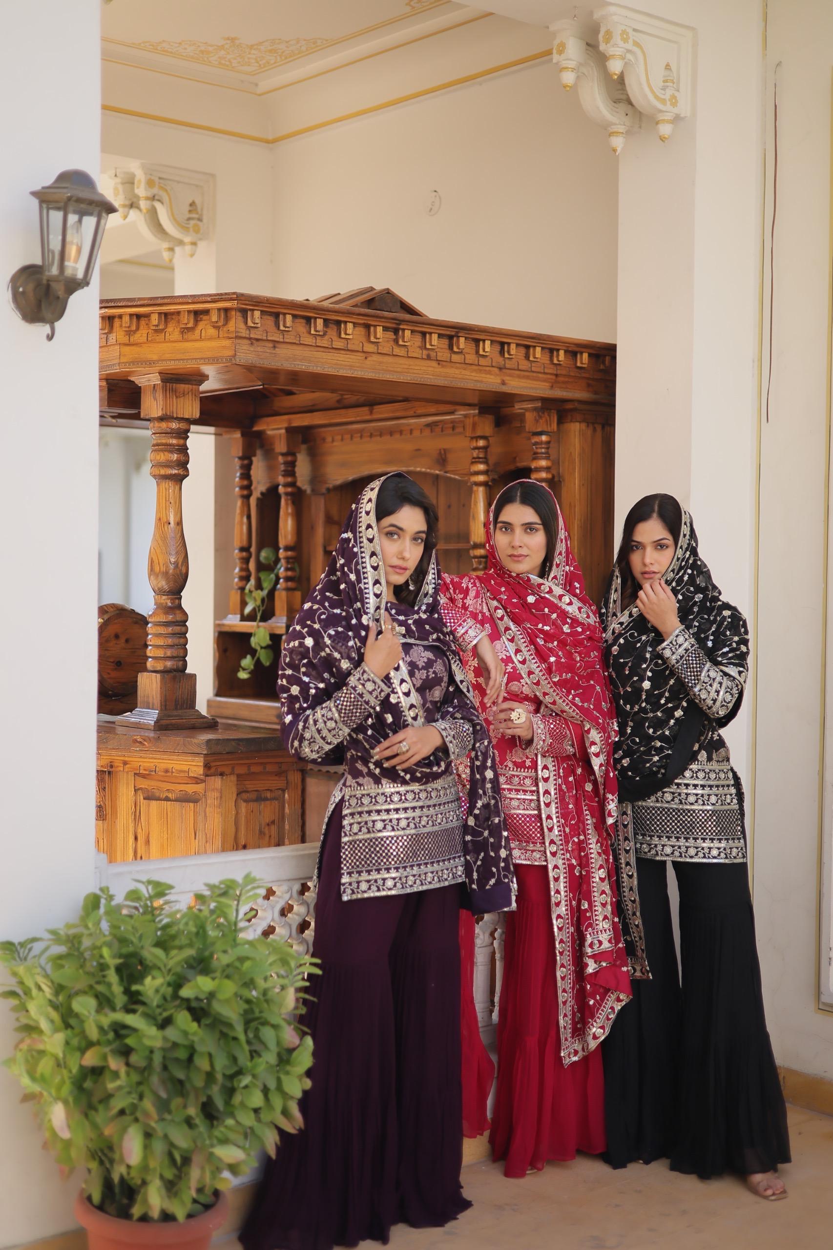 Traditional Bandhani Sharara Set