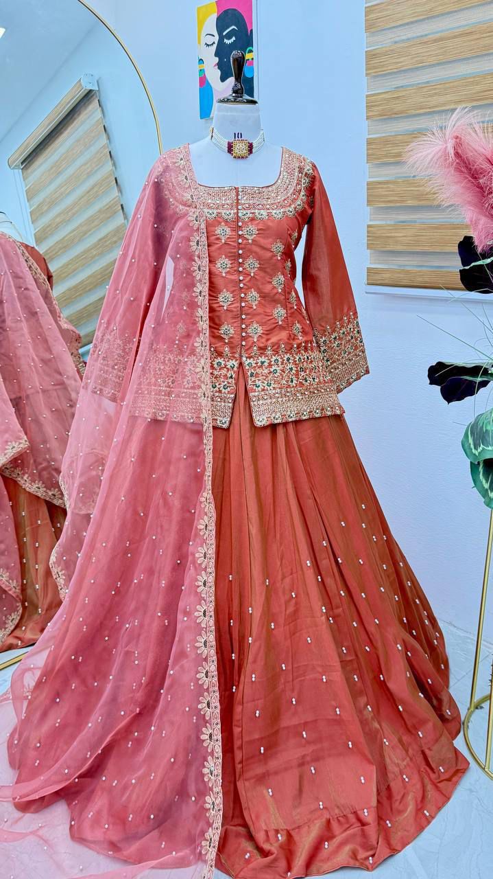 ©️ 🎥 New Designer Party Top Lehenga & Dupatta Set👗 ®️🟢