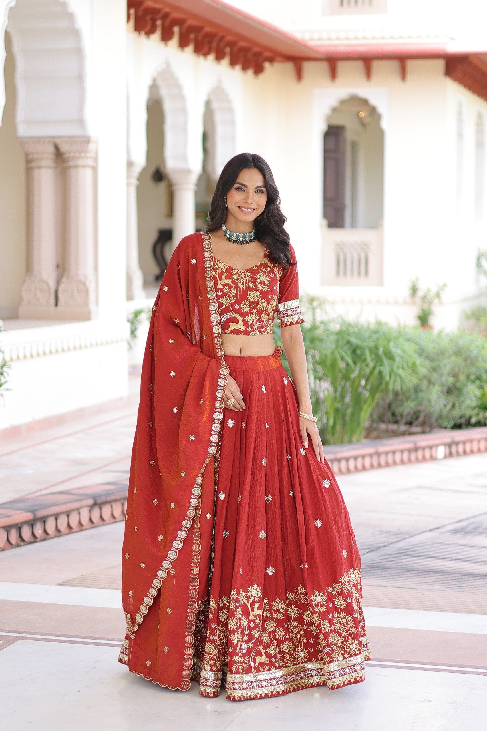 Embroidered Bridal Lehenga Set