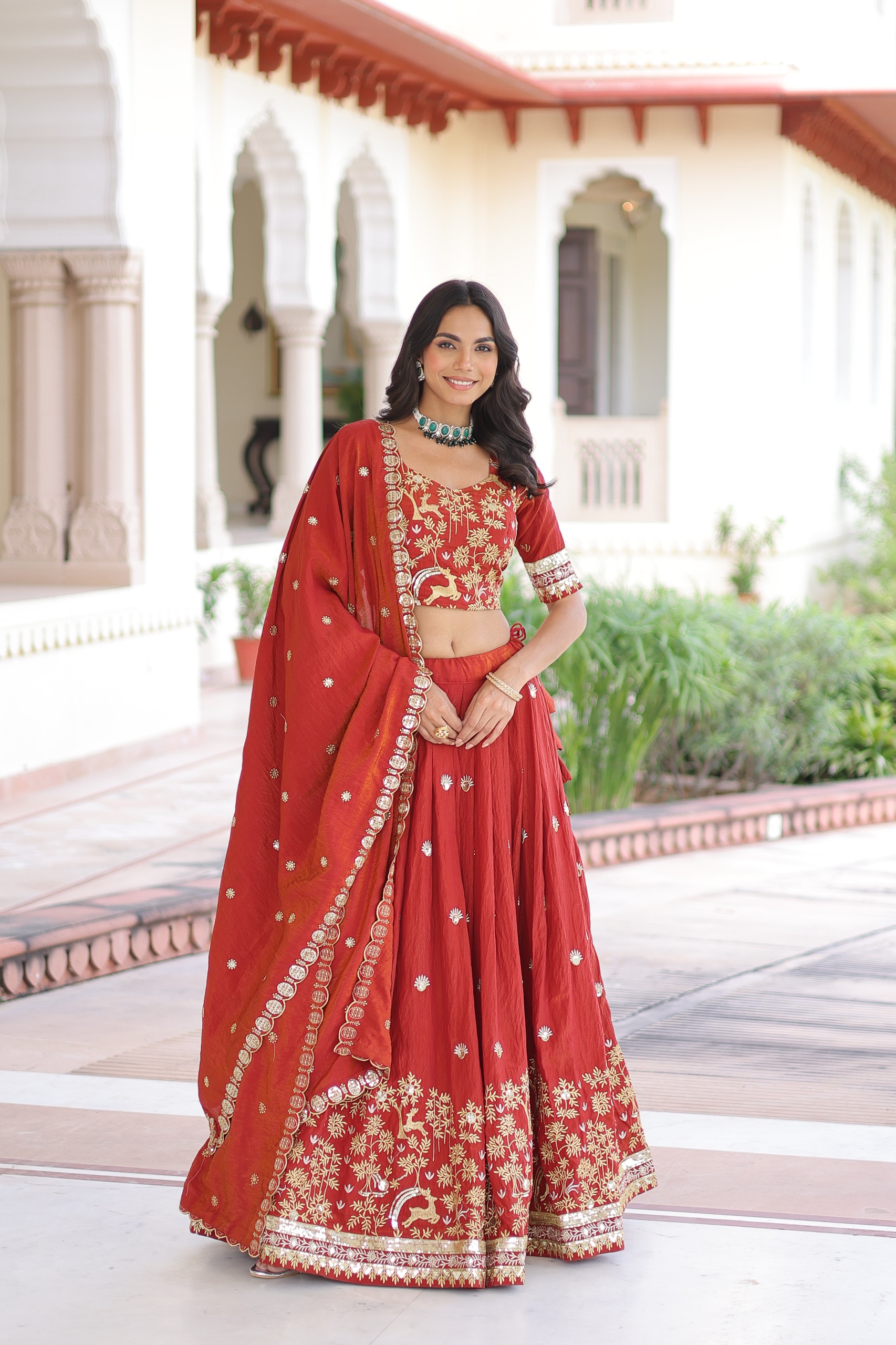 Embroidered Bridal Lehenga Set
