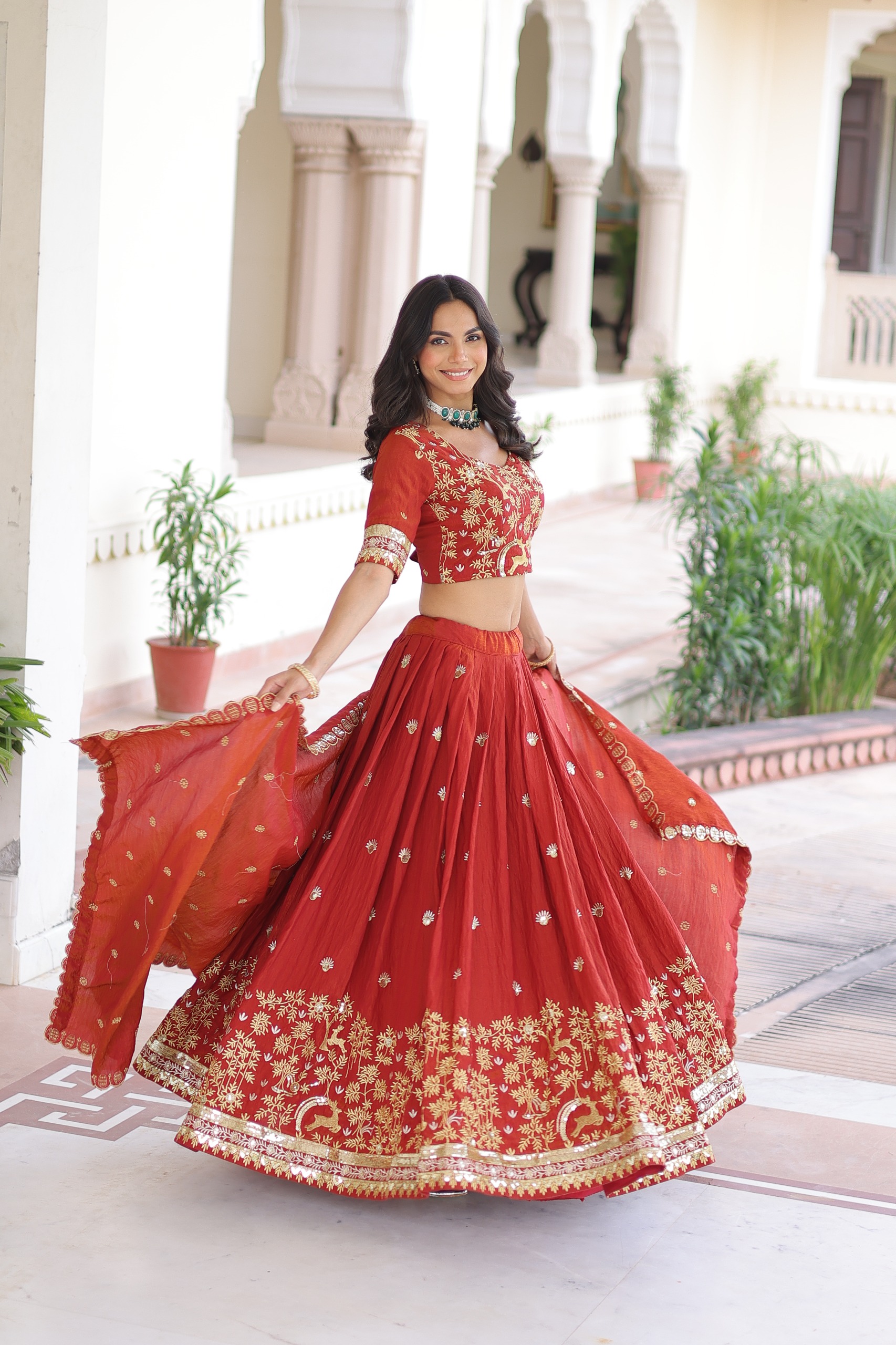 Embroidered Bridal Lehenga Set
