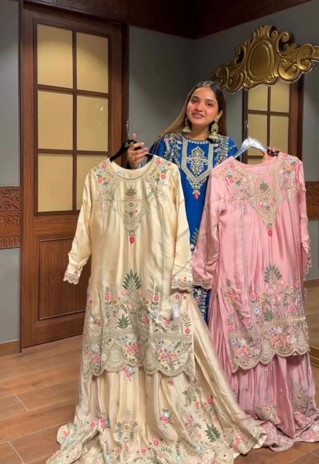 ©️ New Designer Party Sharara Suit & Dupatta Set👗 ®️🟢