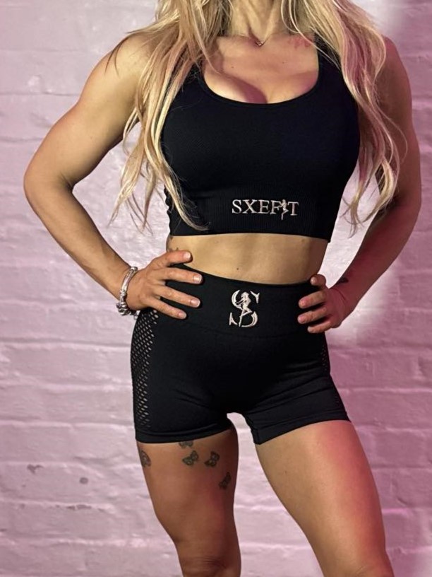 Women's Athletic Ribbed Sports Bra