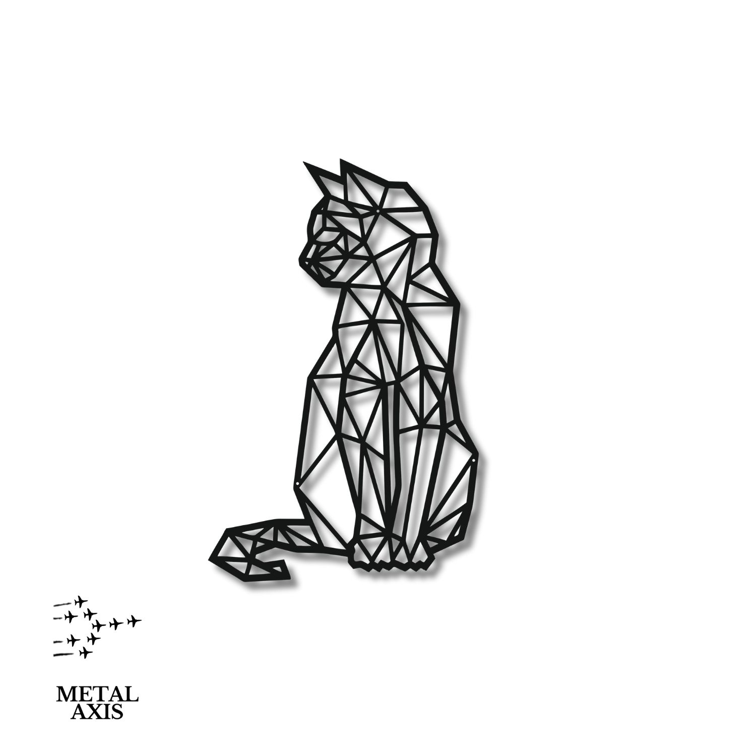 Geometryczny Kot – Nowoczesna Sztuka w Twoim Wnętrzu