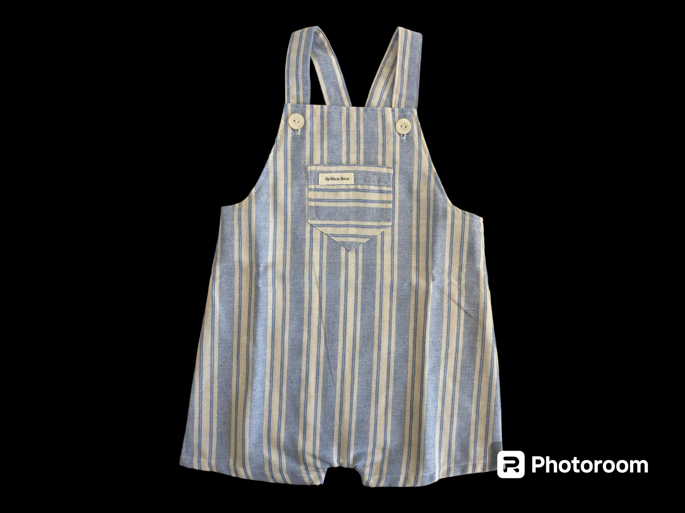 Striped blue and white 1-2yrs