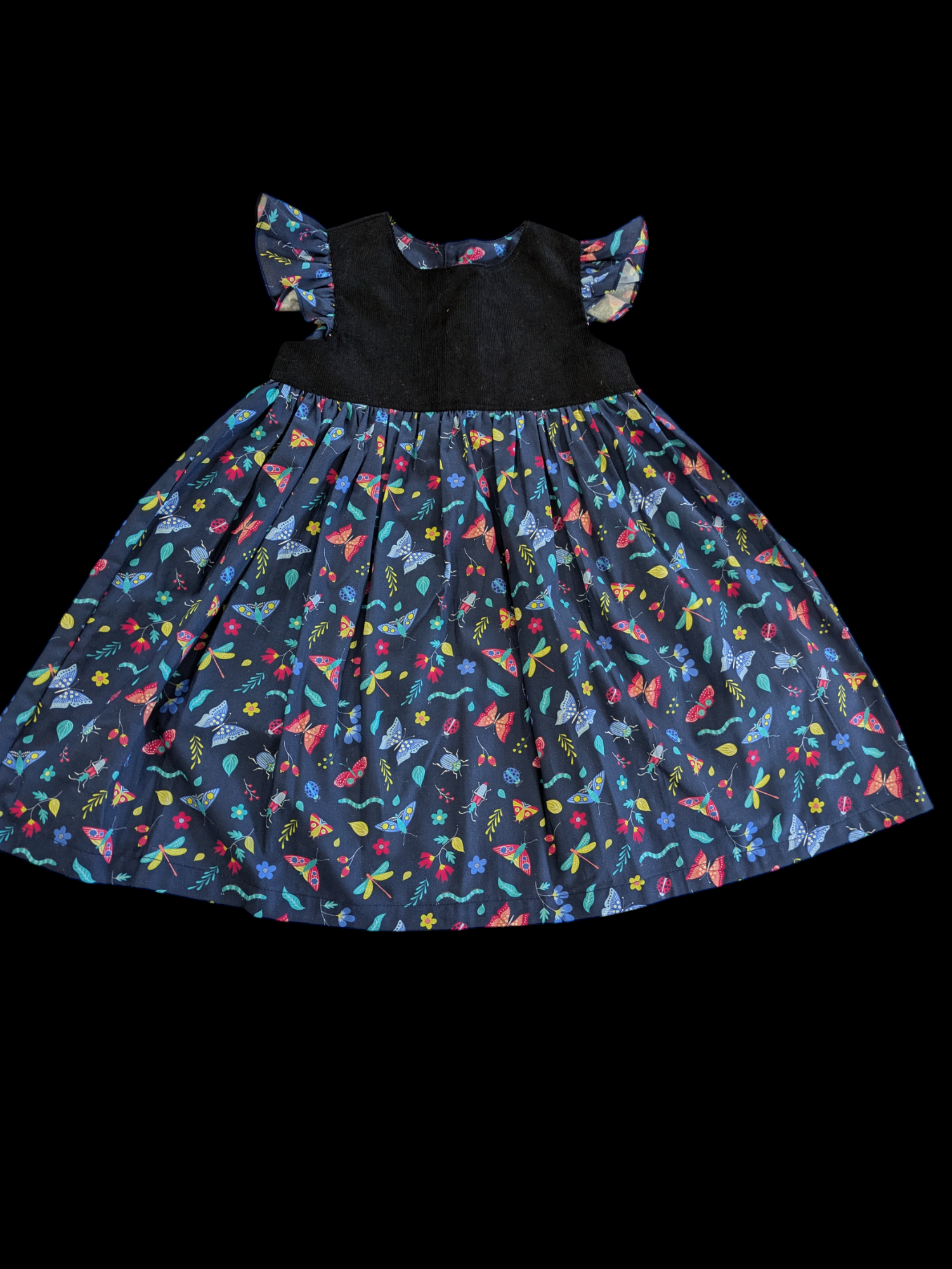 Minibeasts cord bodice 3-4y