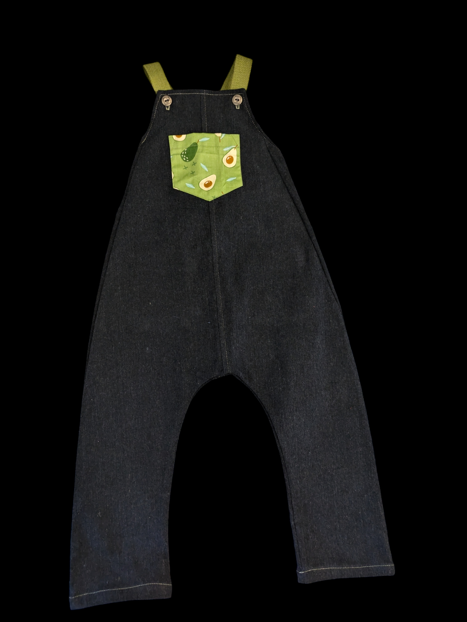 Denim avocado pocket 3-4y