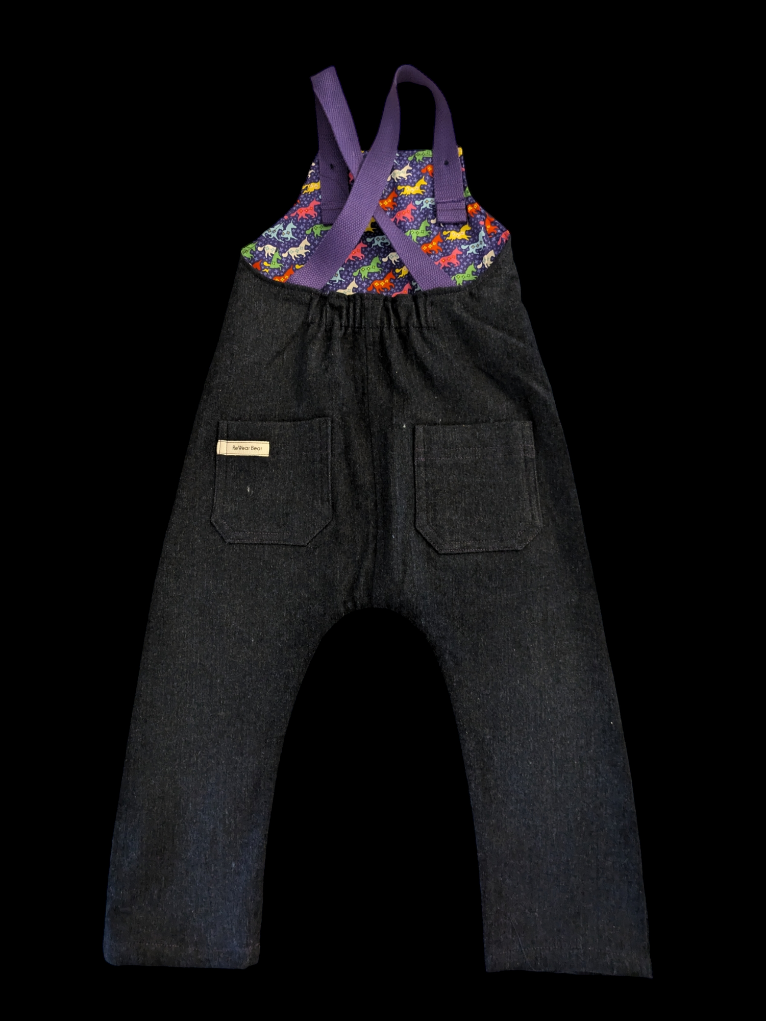 Denim Unicorn pocket 3-4y
