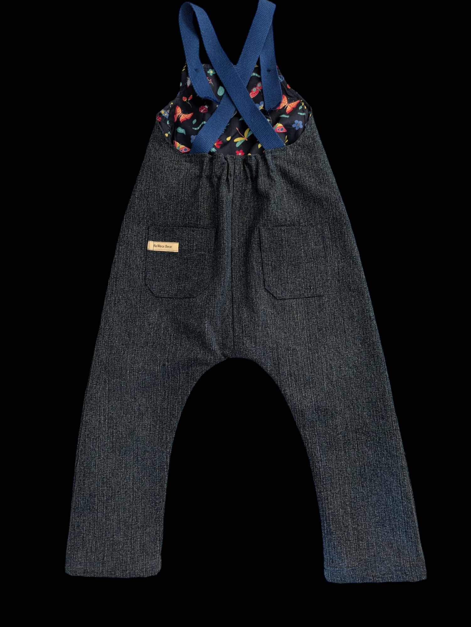 Denim Butterfly pocket 3-4y