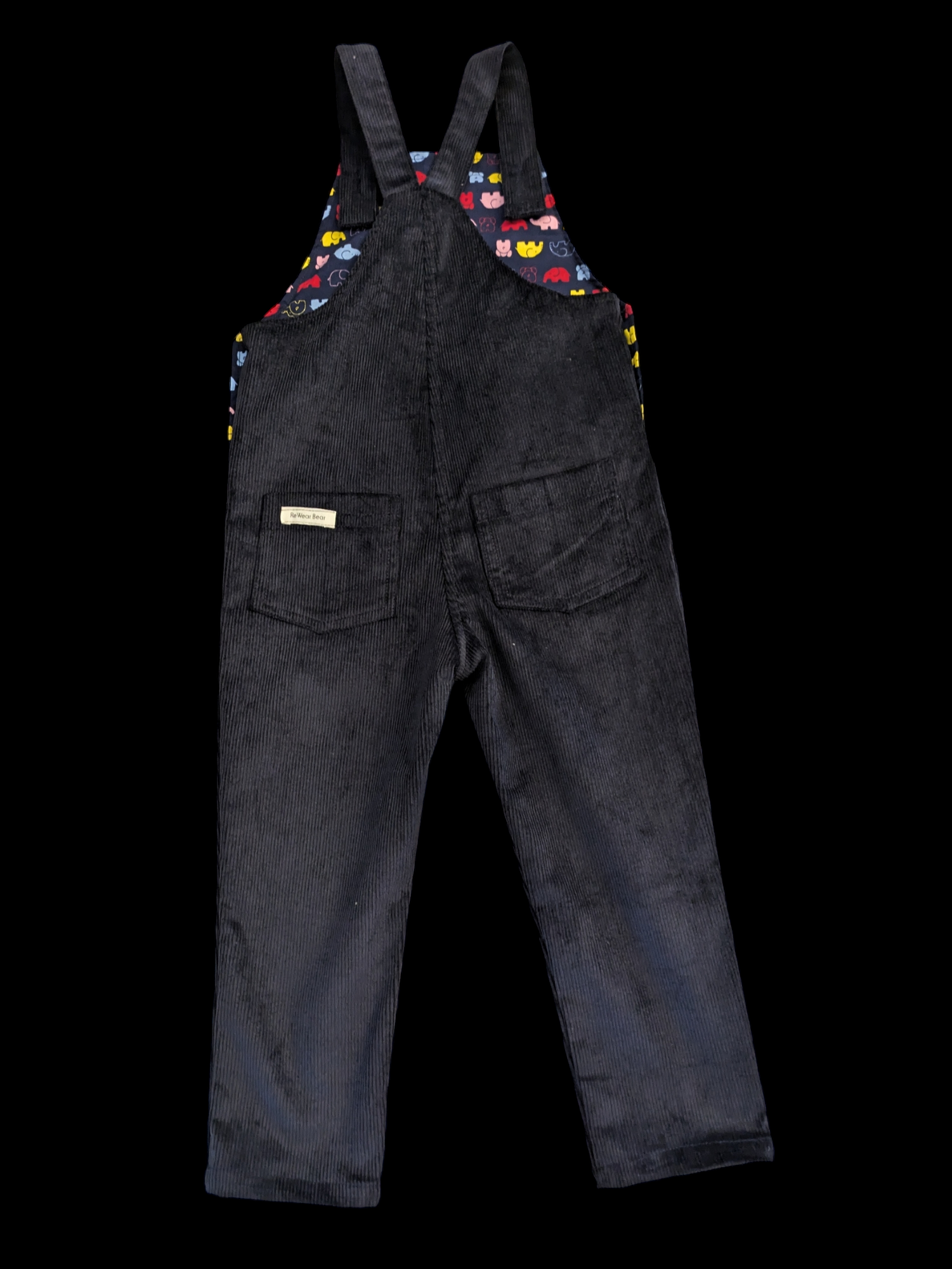 Blue cord with elephants 3-4y