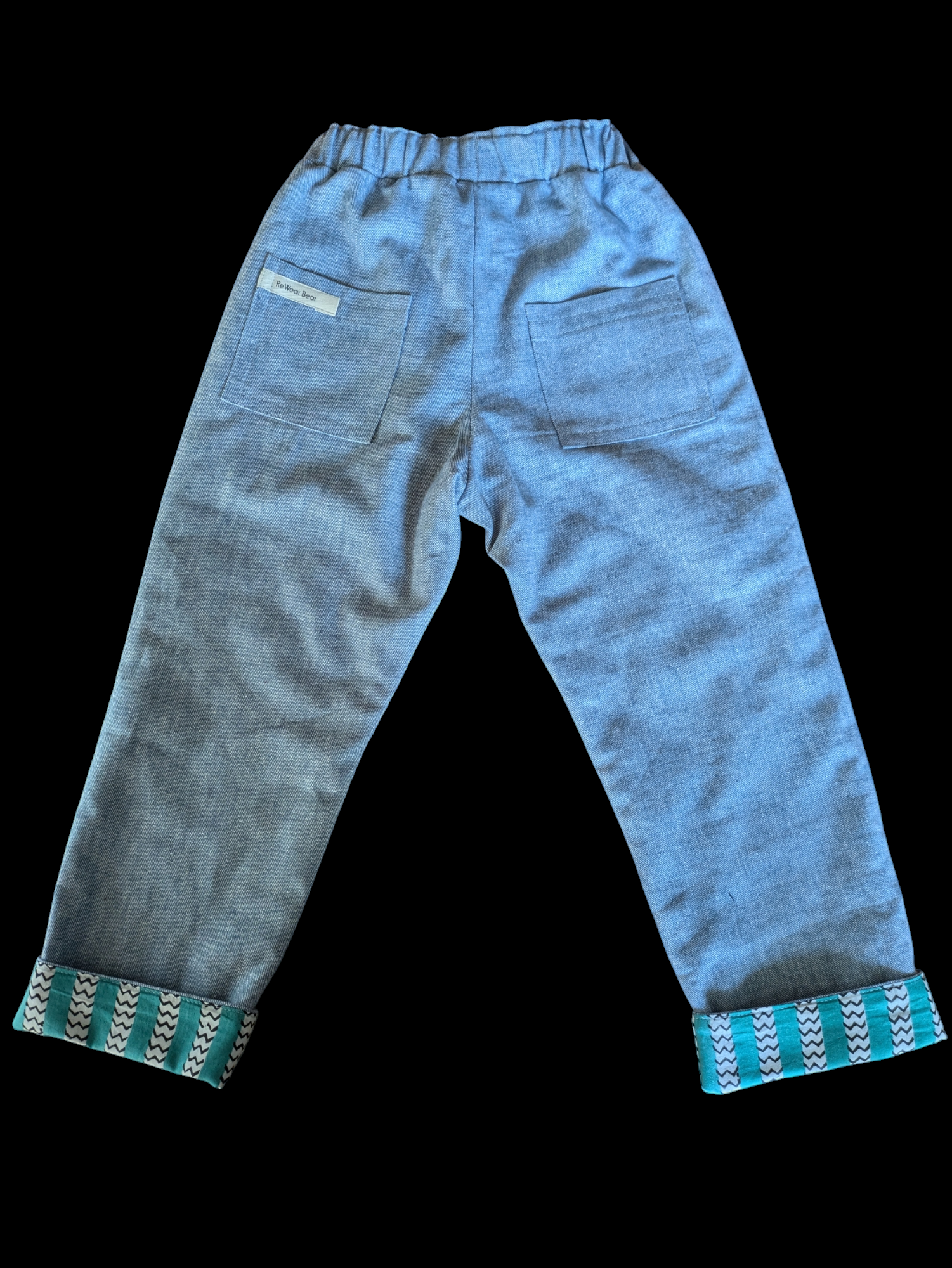 Light blue turquoise stripe 4-5yrs
