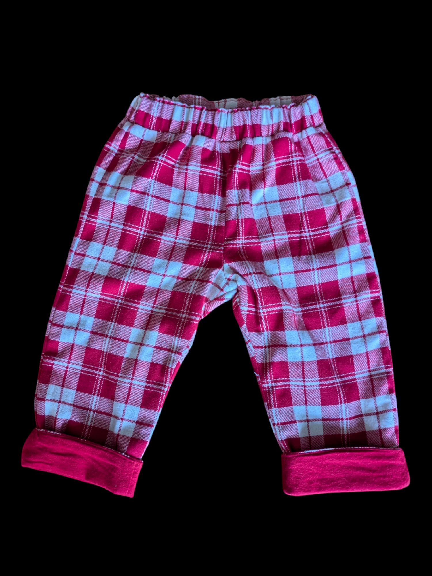 Red and white check 6-12m