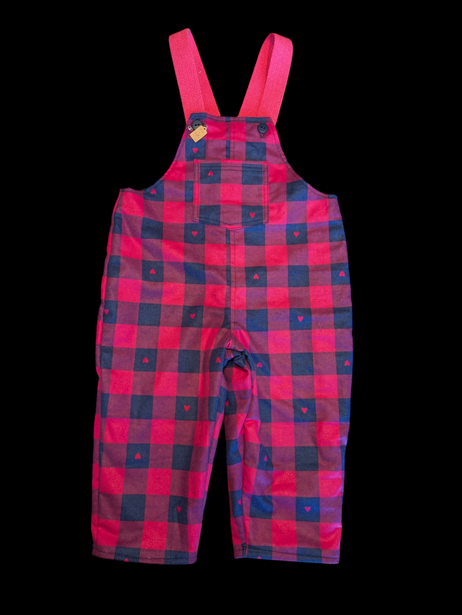 Pink check brushed cotton 2-3yrs