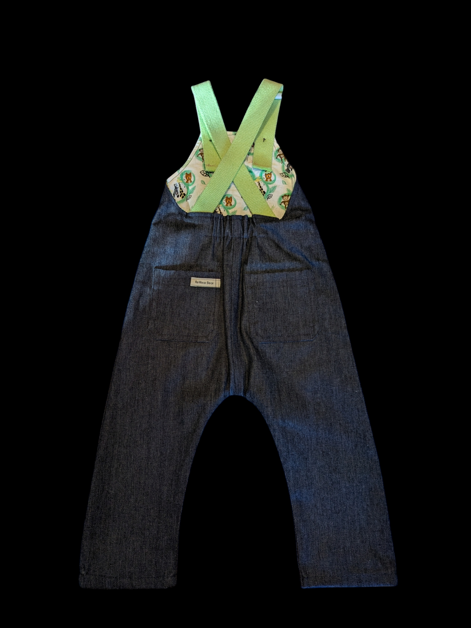 Denim green straps 1-2yrs