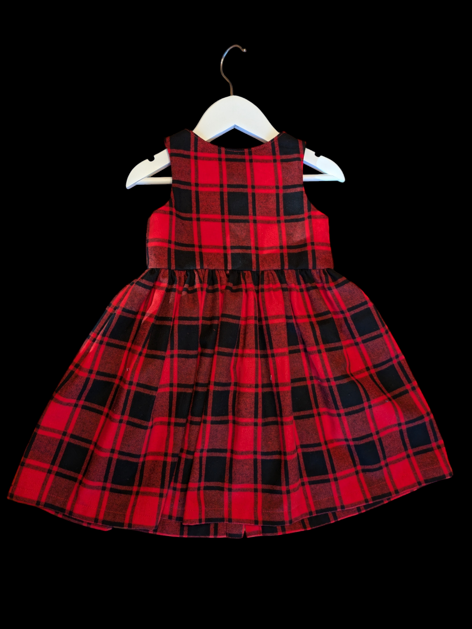 Red check dress 2-3yrs