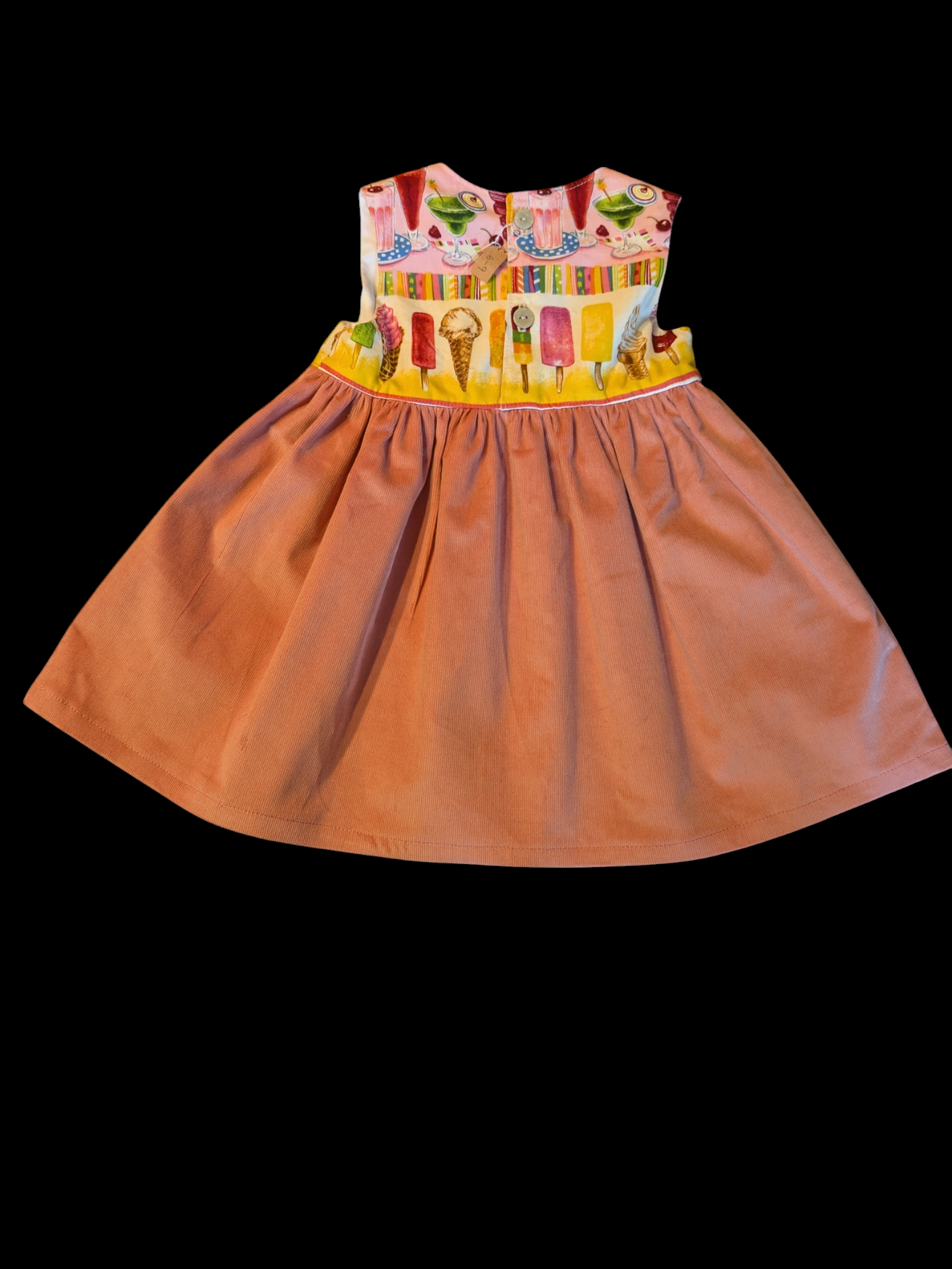 Ice lollies and cord skirt 6 - 12m