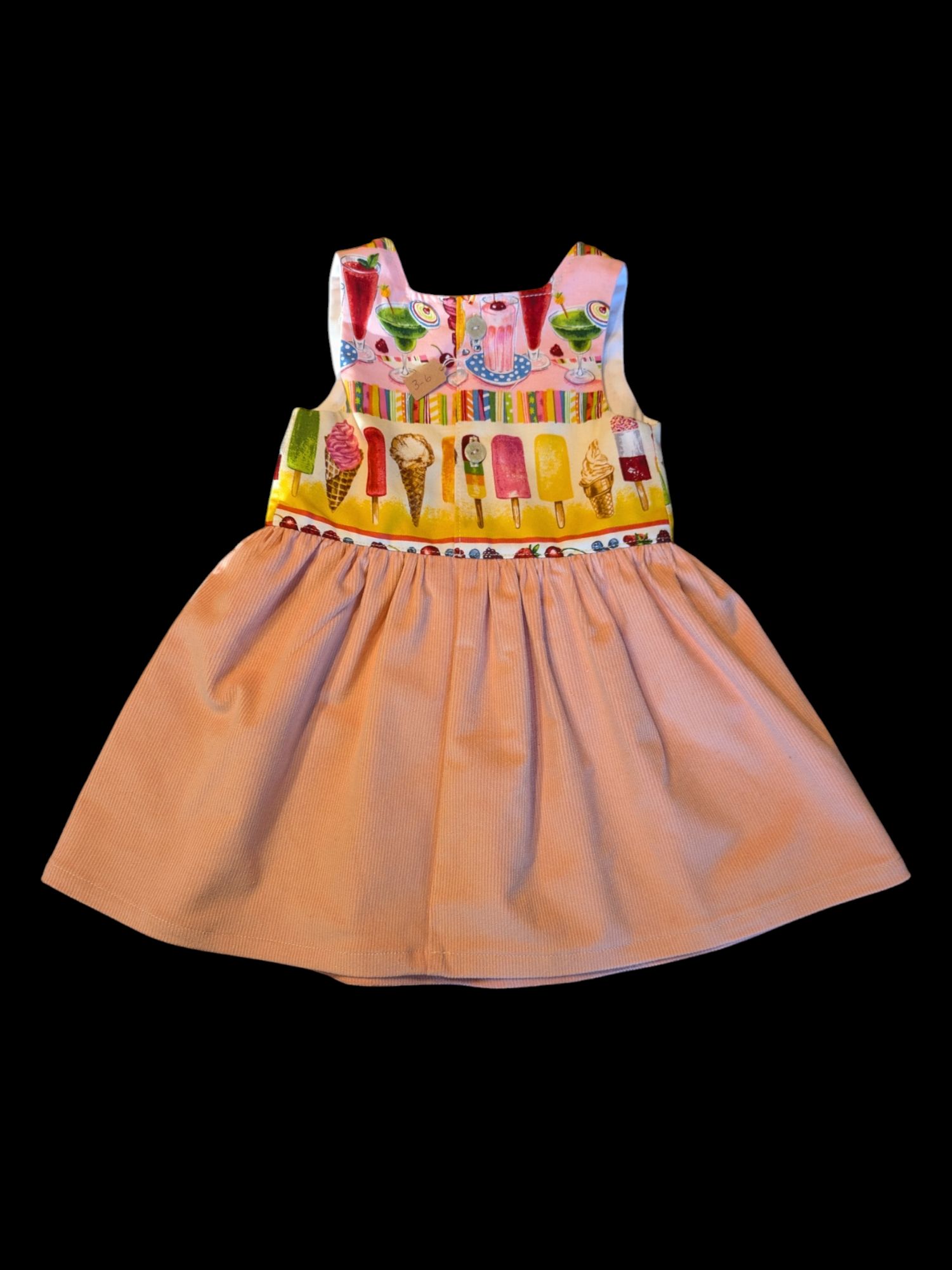 Ice lollies with a pink cord skirt up to 6m