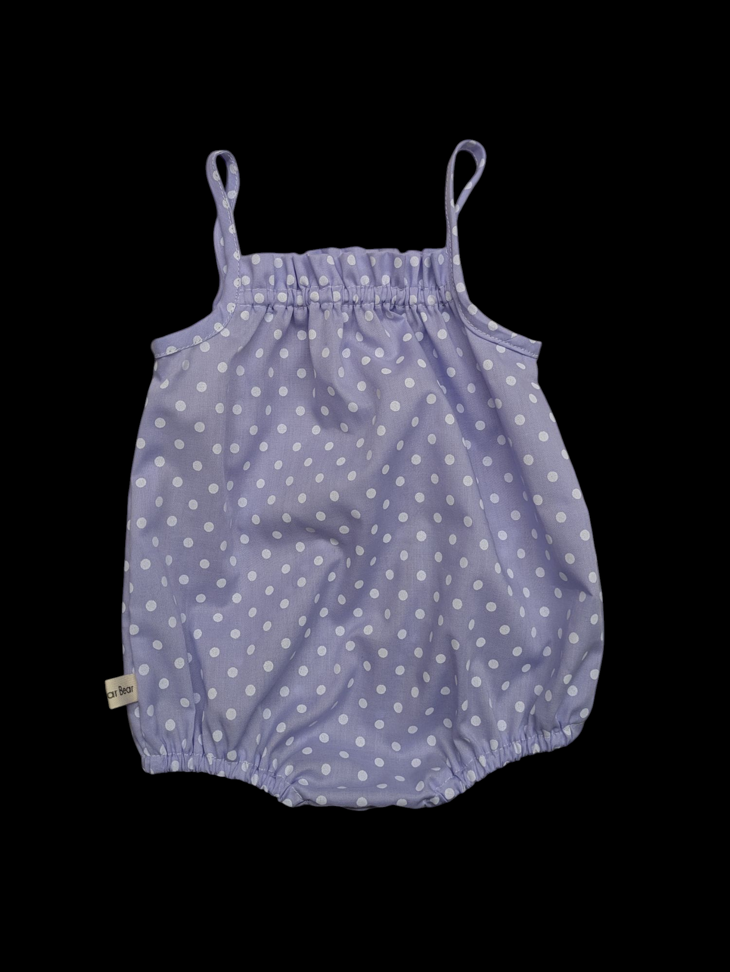 Purple polka dot 3-6m