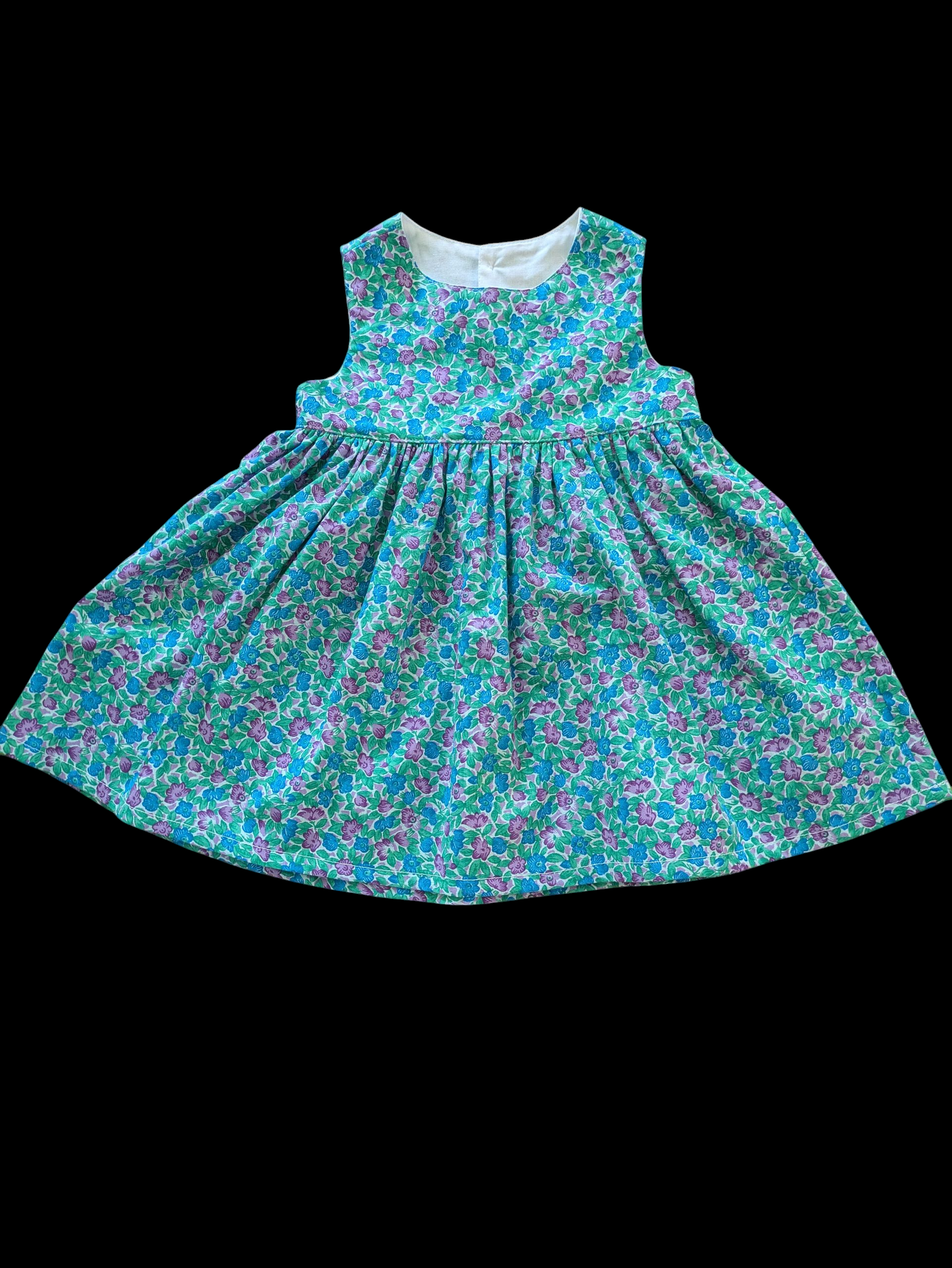 Purple and teal flowers 1-2y