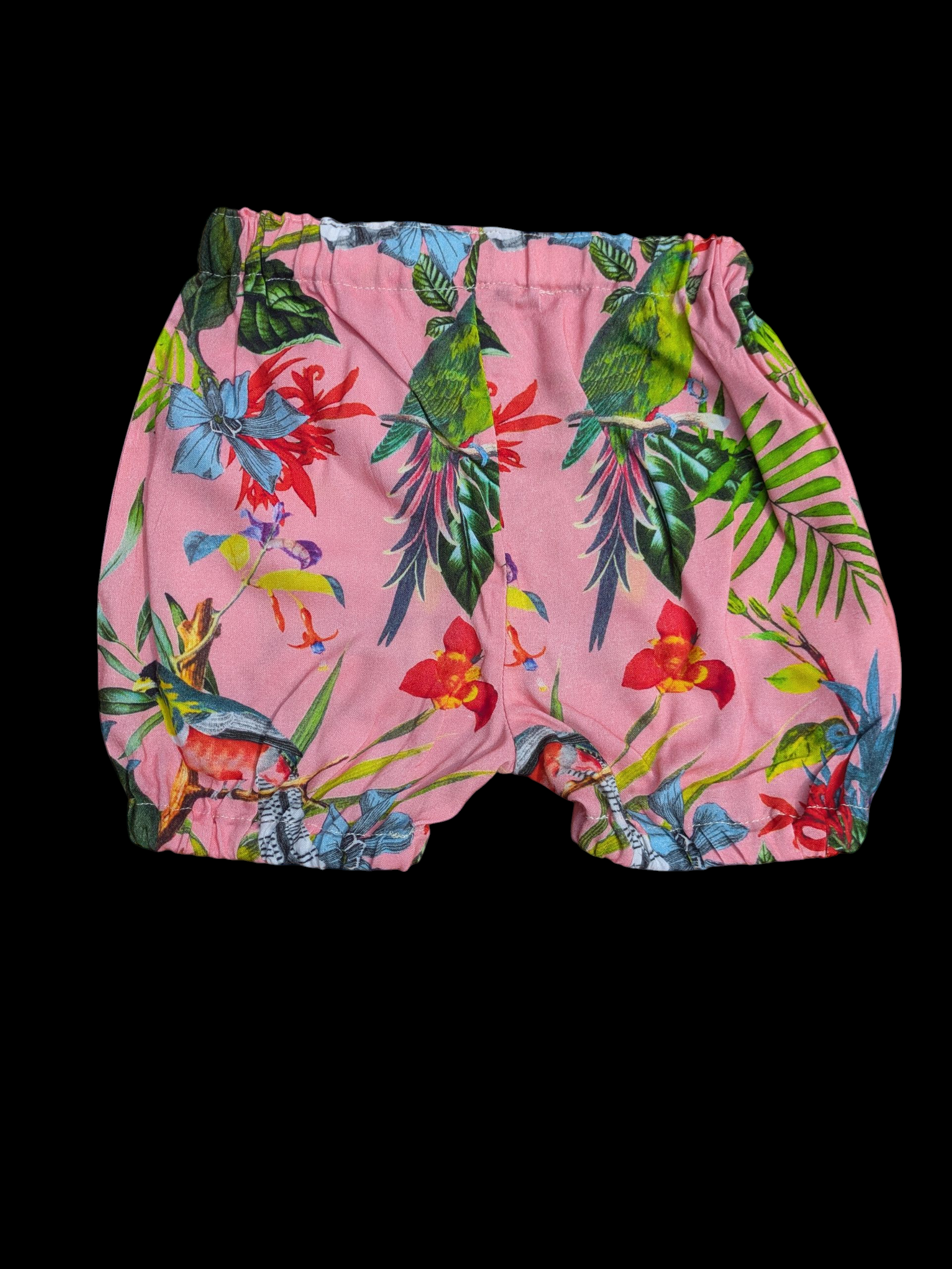 Pink flowers shorts 1-3
