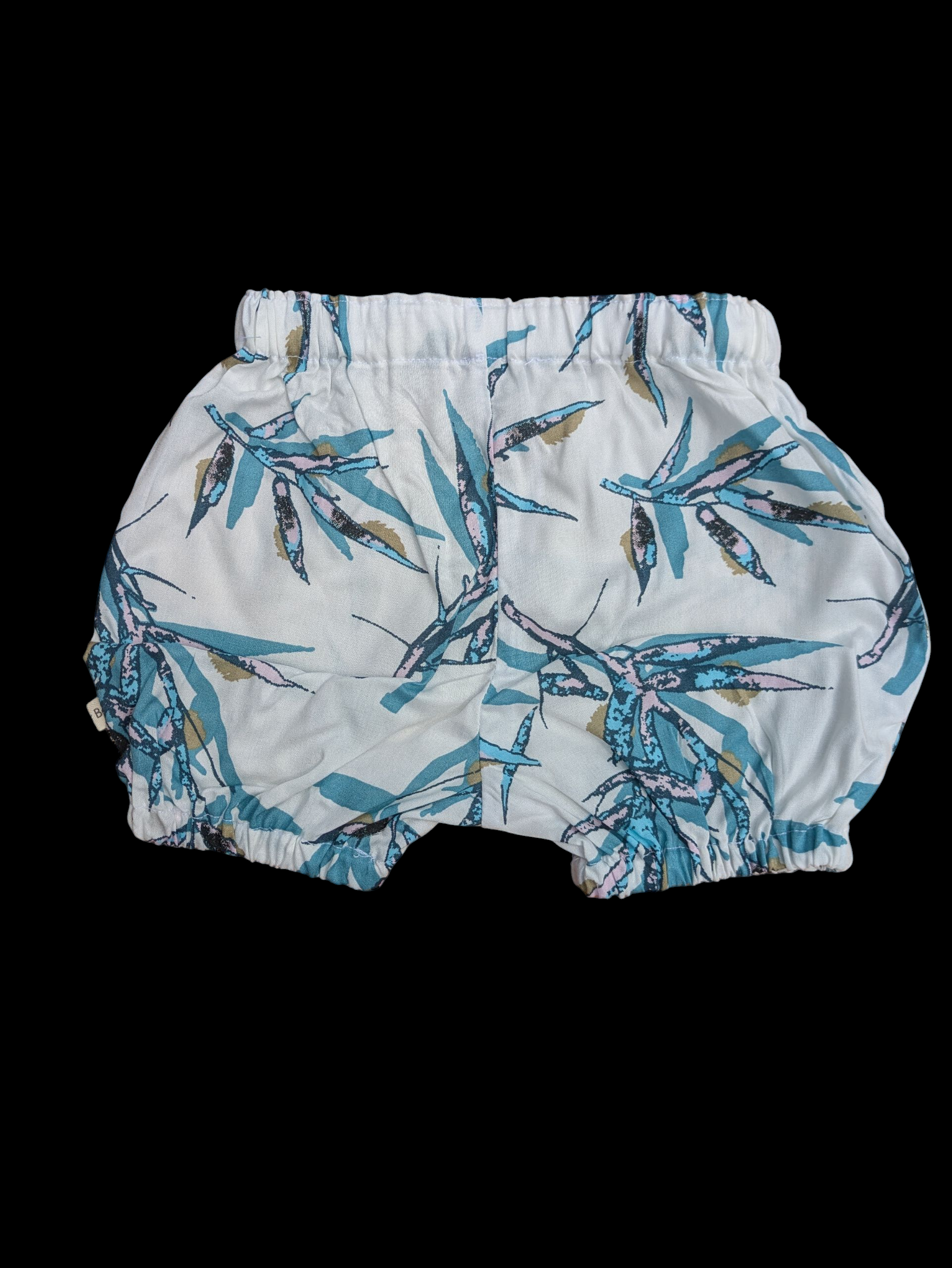 White and blue tropical shorts 1-3
