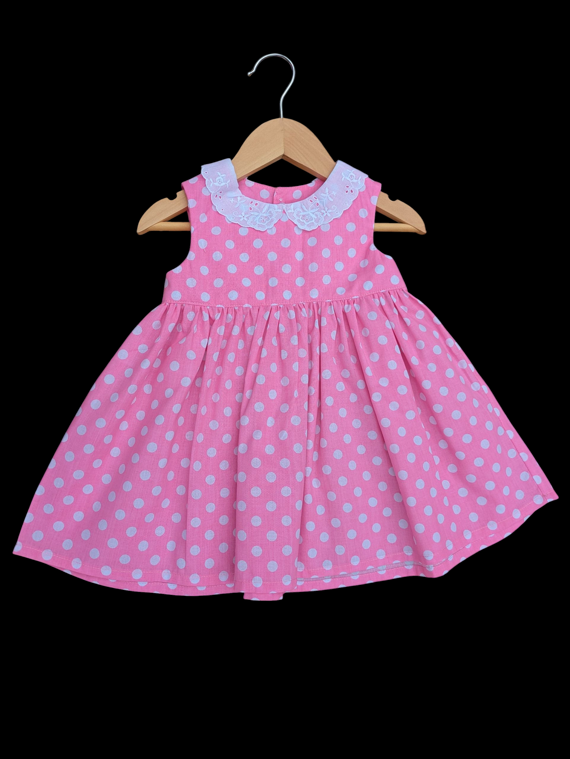 Pink spots collar 6-12