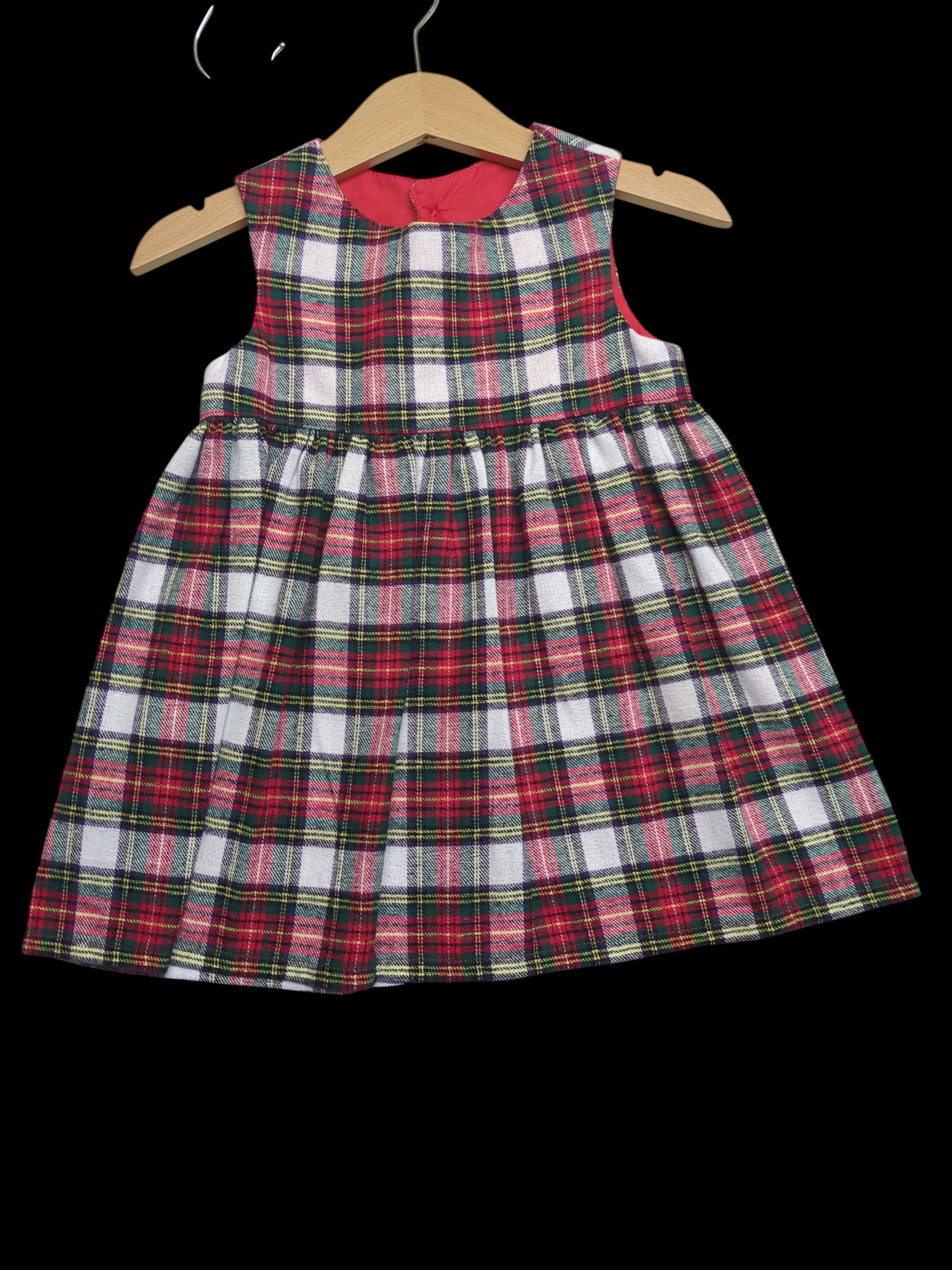 White and red check 6-12m