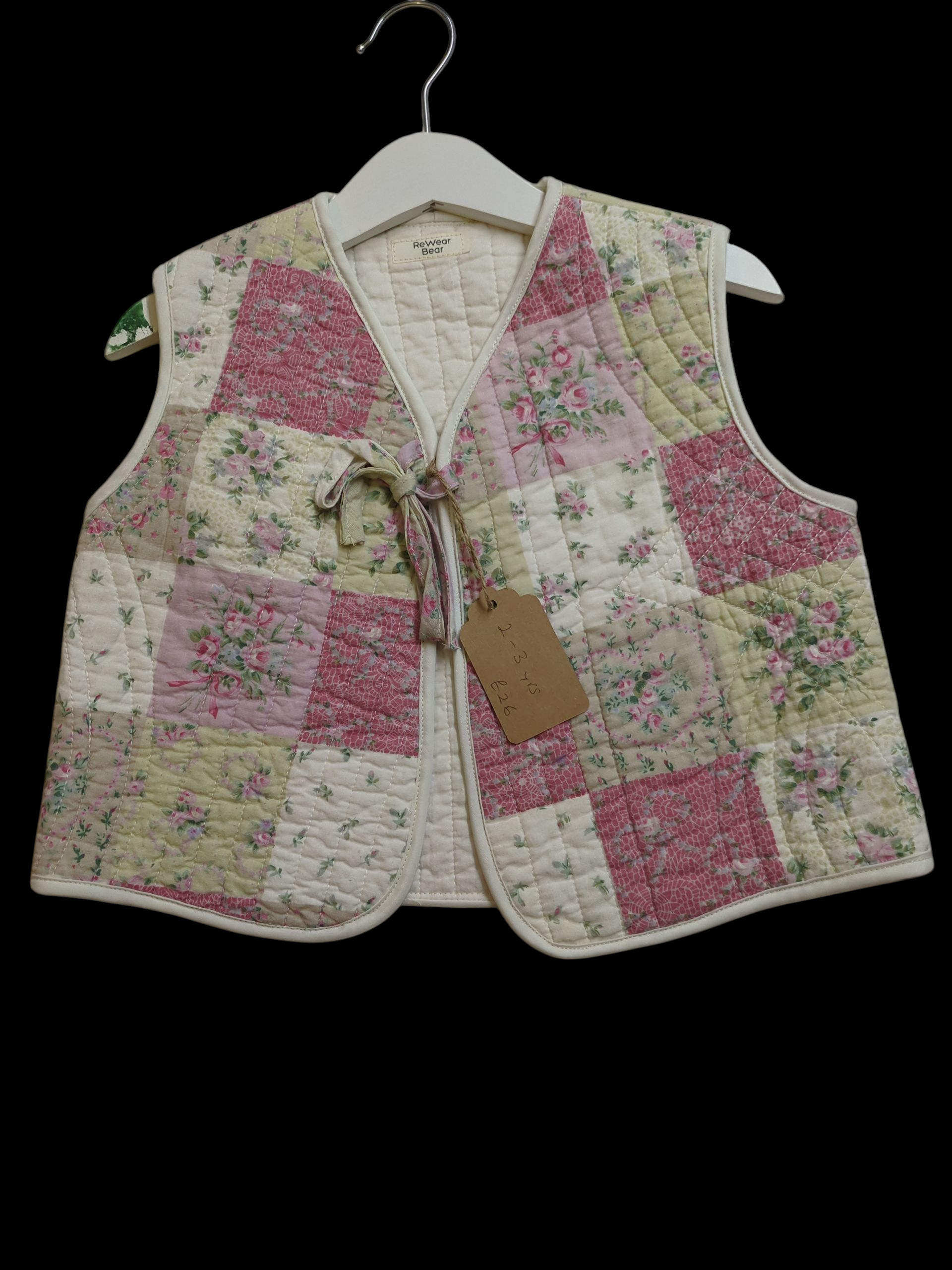 Pink and cream Quilted Jacket