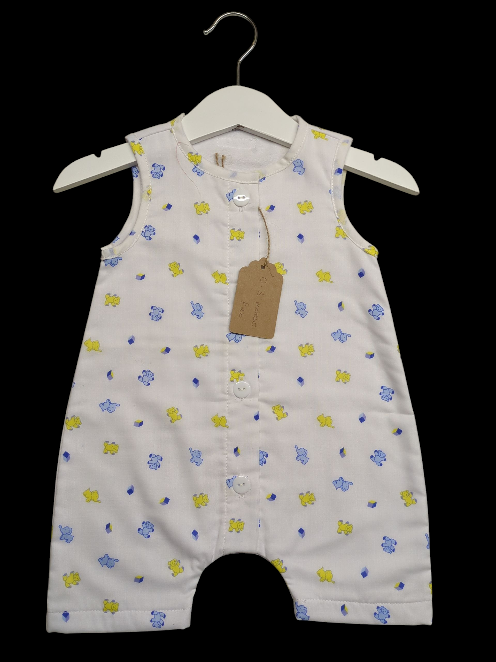 Yellow and blue bears and elephants newborn