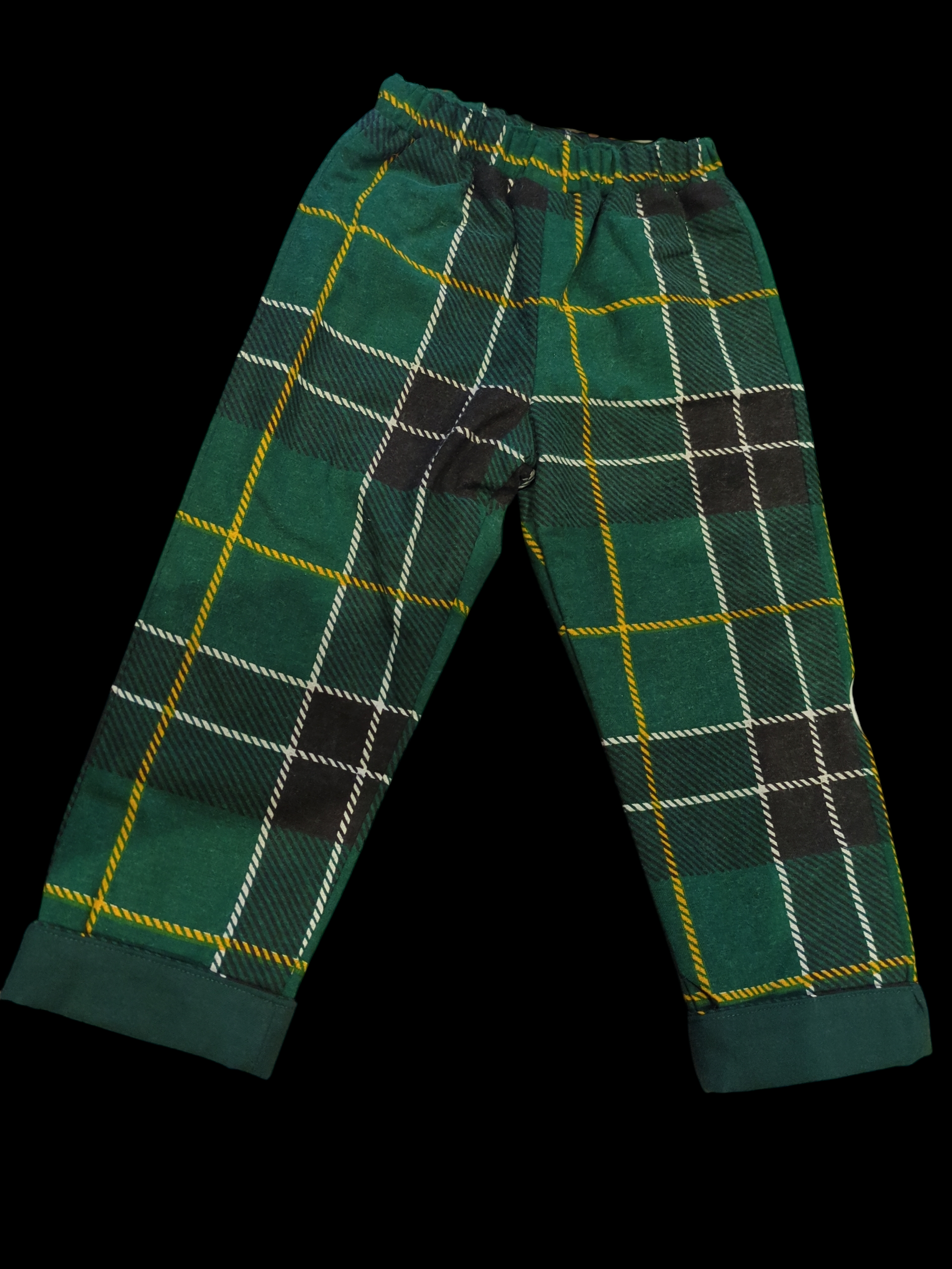 SM Brushed cotton green check