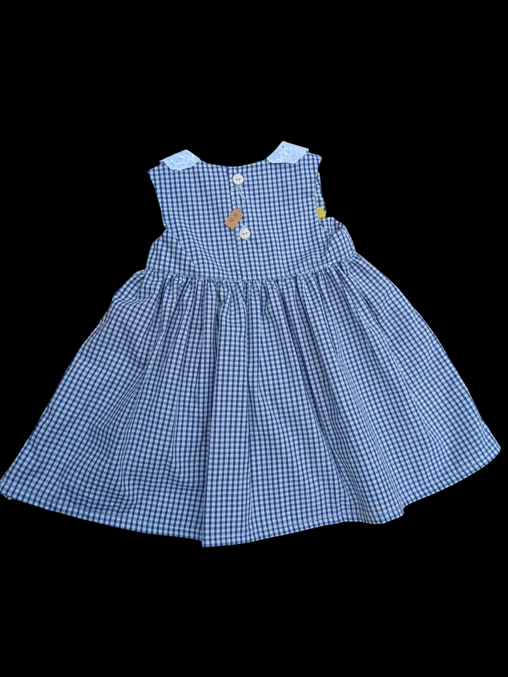 Blue check collar 1-2y