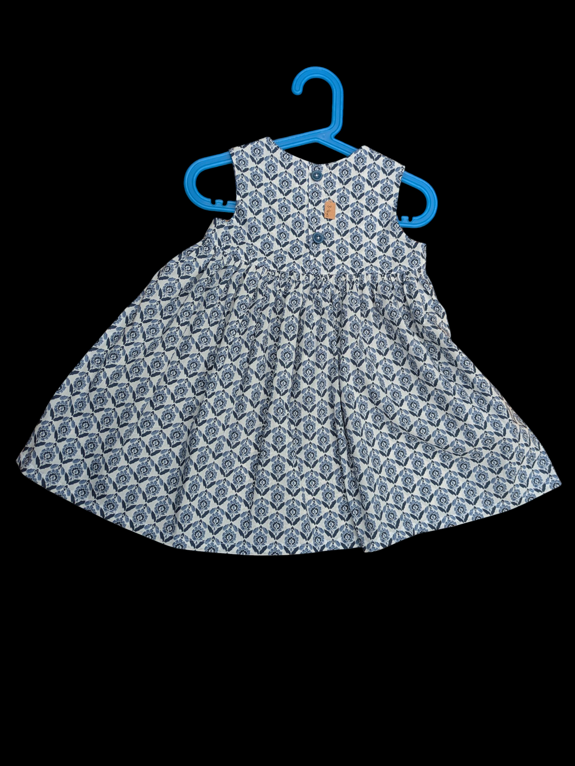 Blue diamond design 3-4