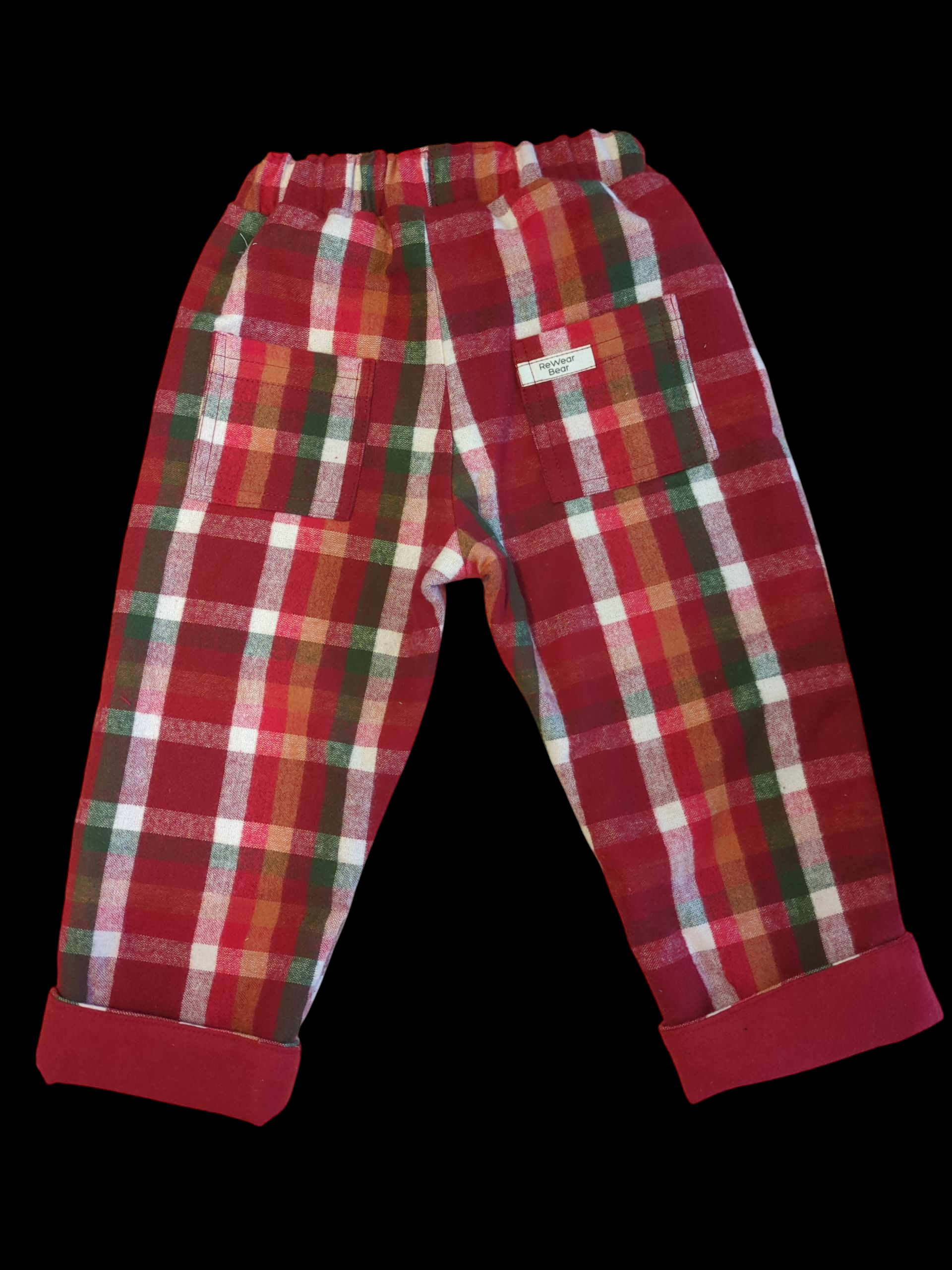 Red tartan 1-2yrs